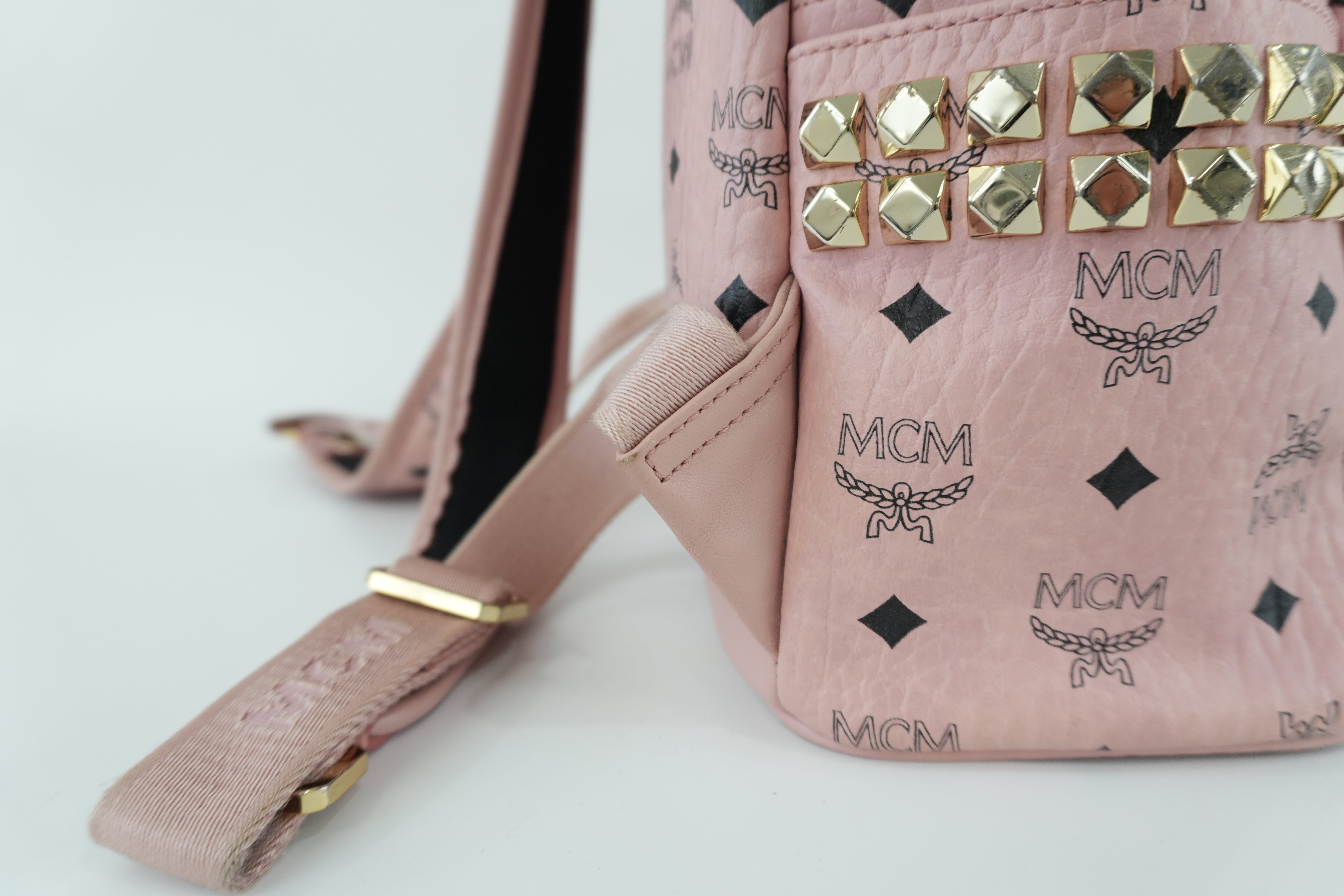 MCM Backpack Pink Used