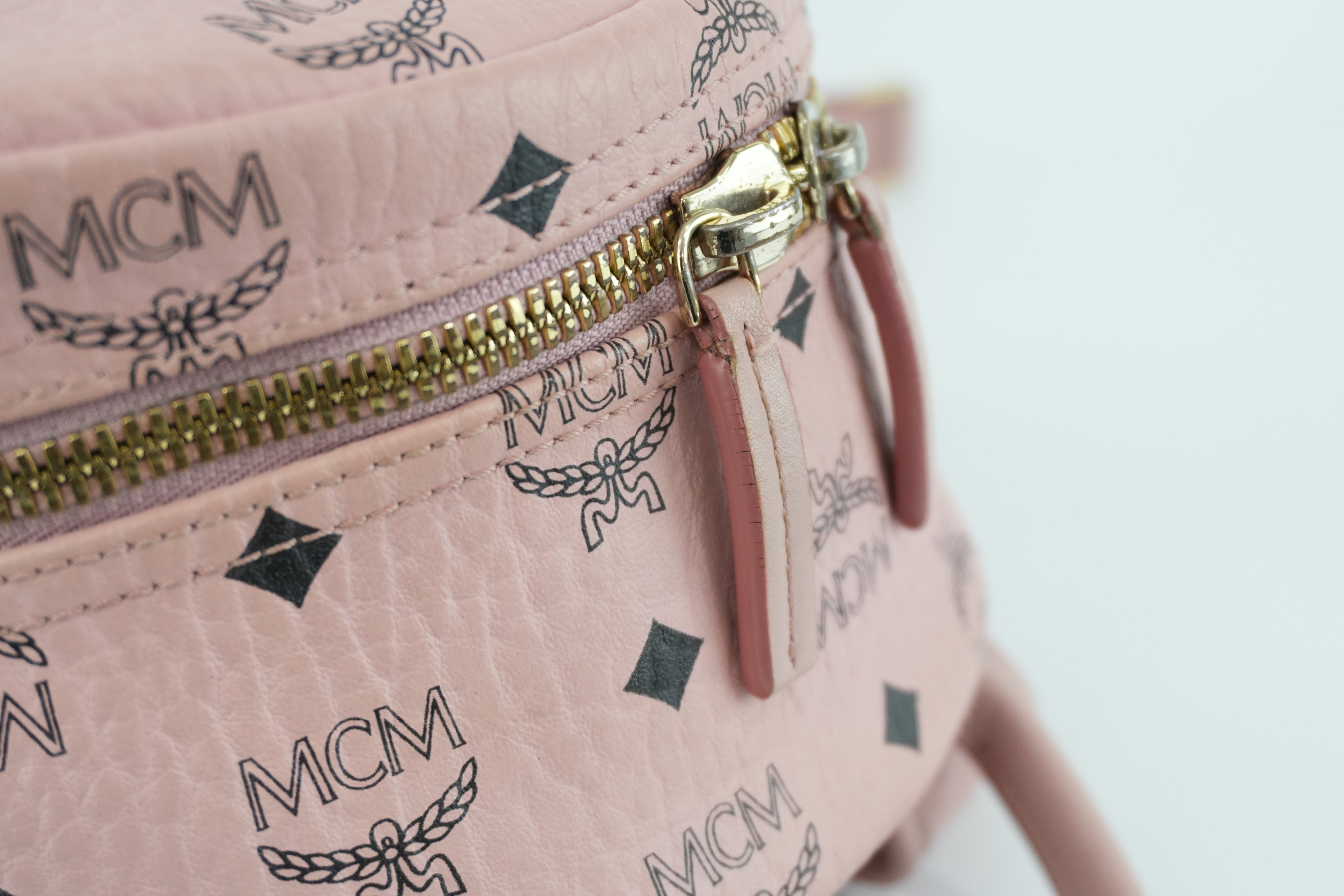 MCM Backpack Pink Used