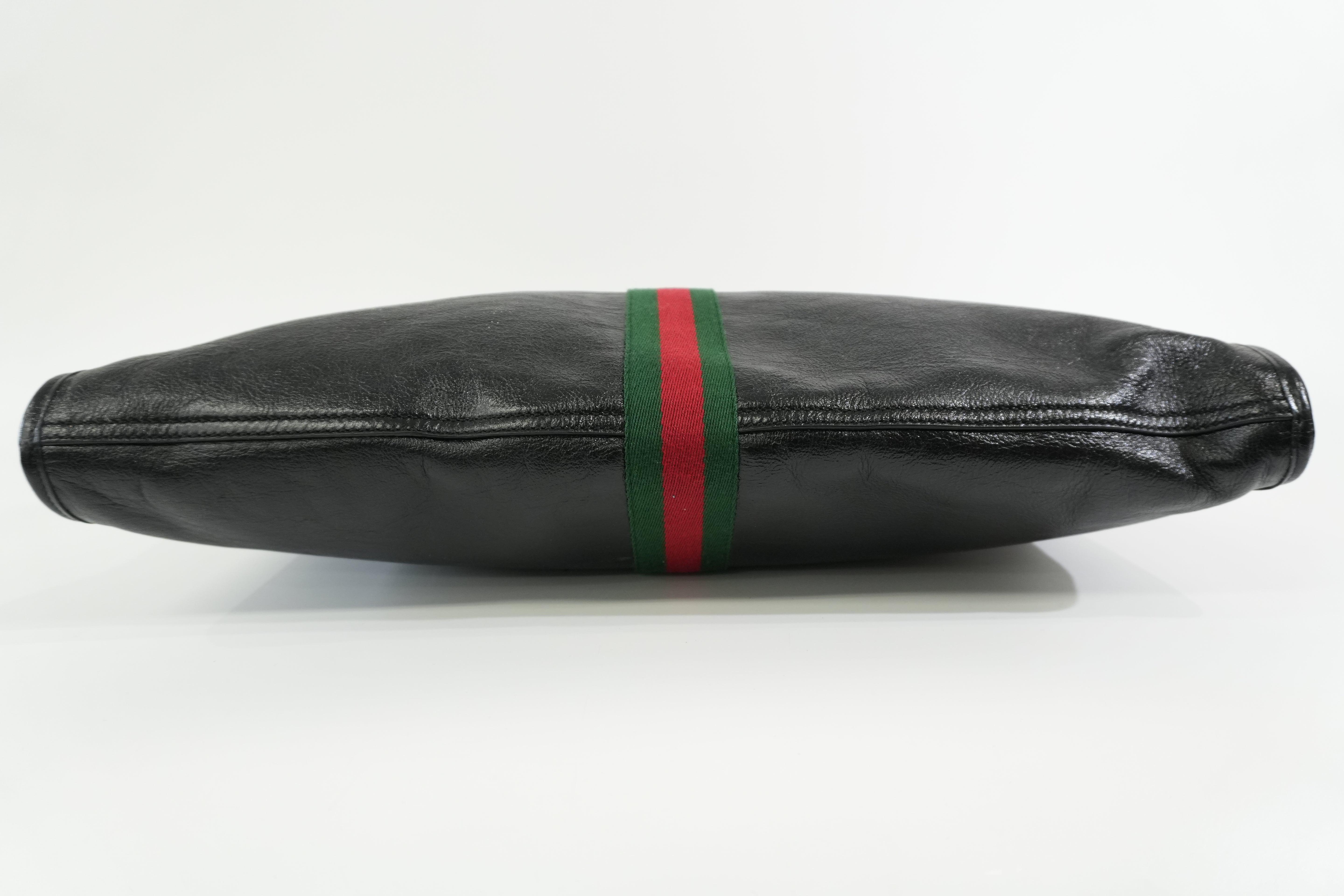 Pre-owned Gucci Rajah Large Tote Bag Black