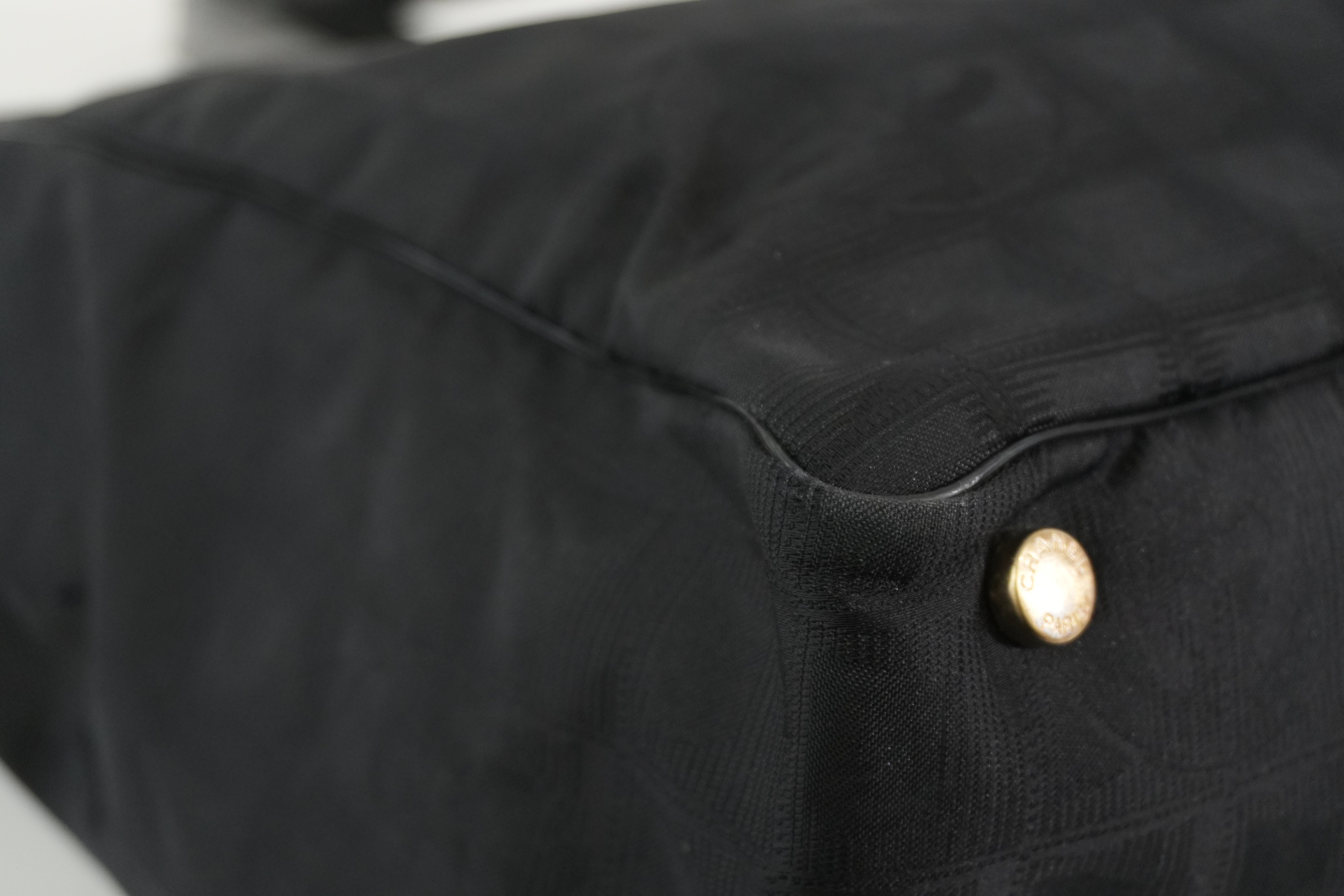 Pre-owned Chanel New Travel Line Tote Bag Black