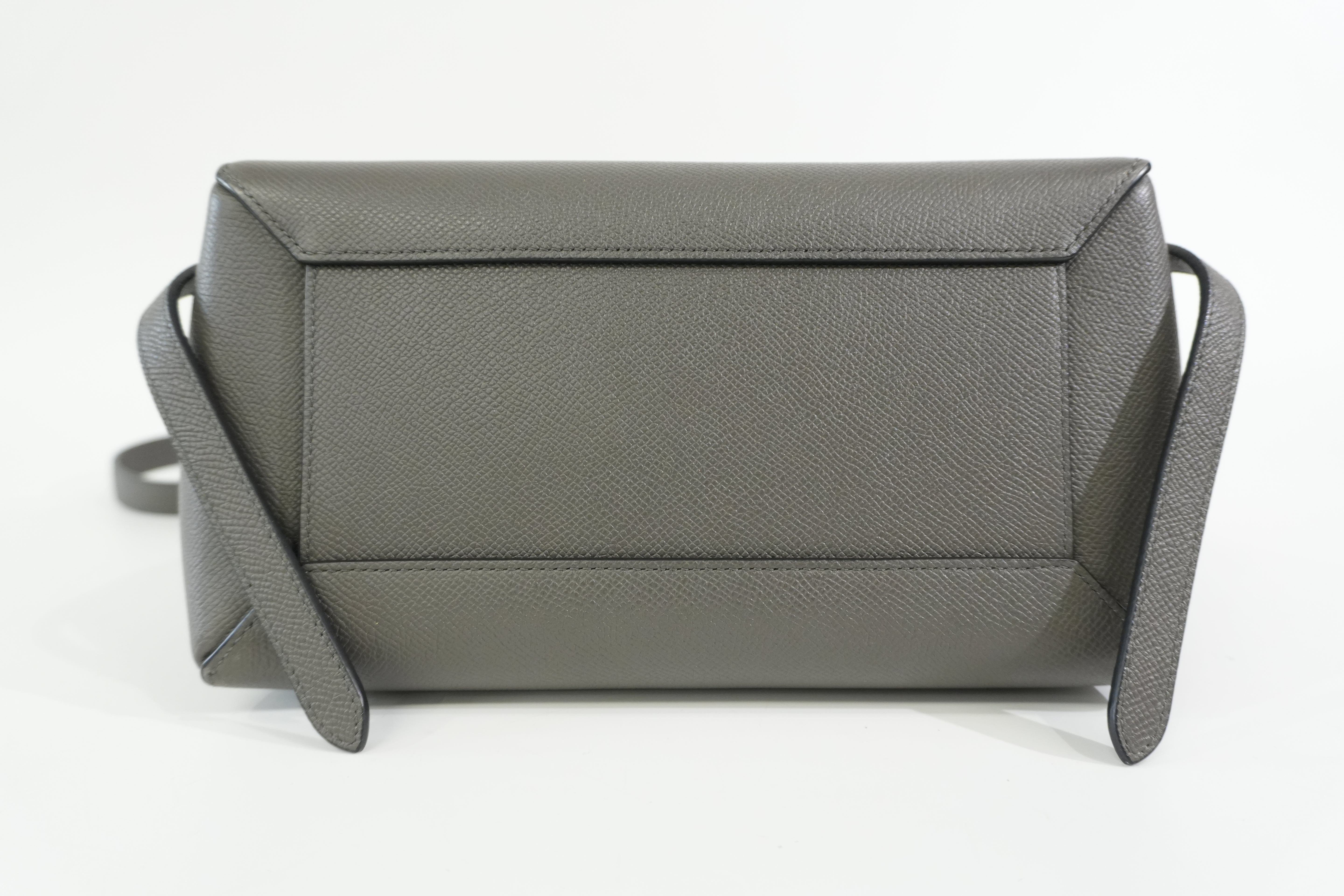 Pre-owned Celine Two Way Mini Belt Shoulder Bag Gray