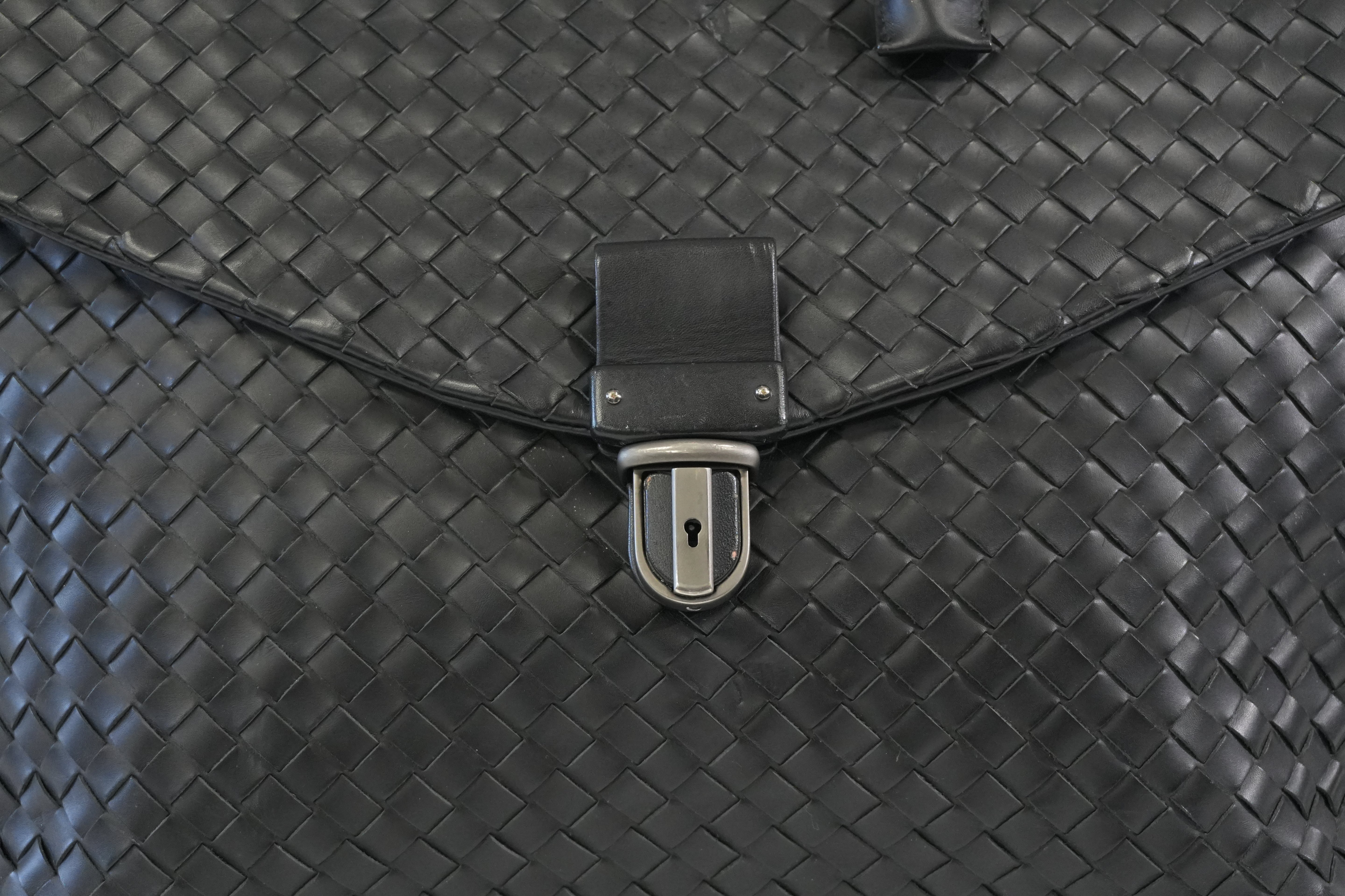 Pre-owned Bottega Briefcase Black