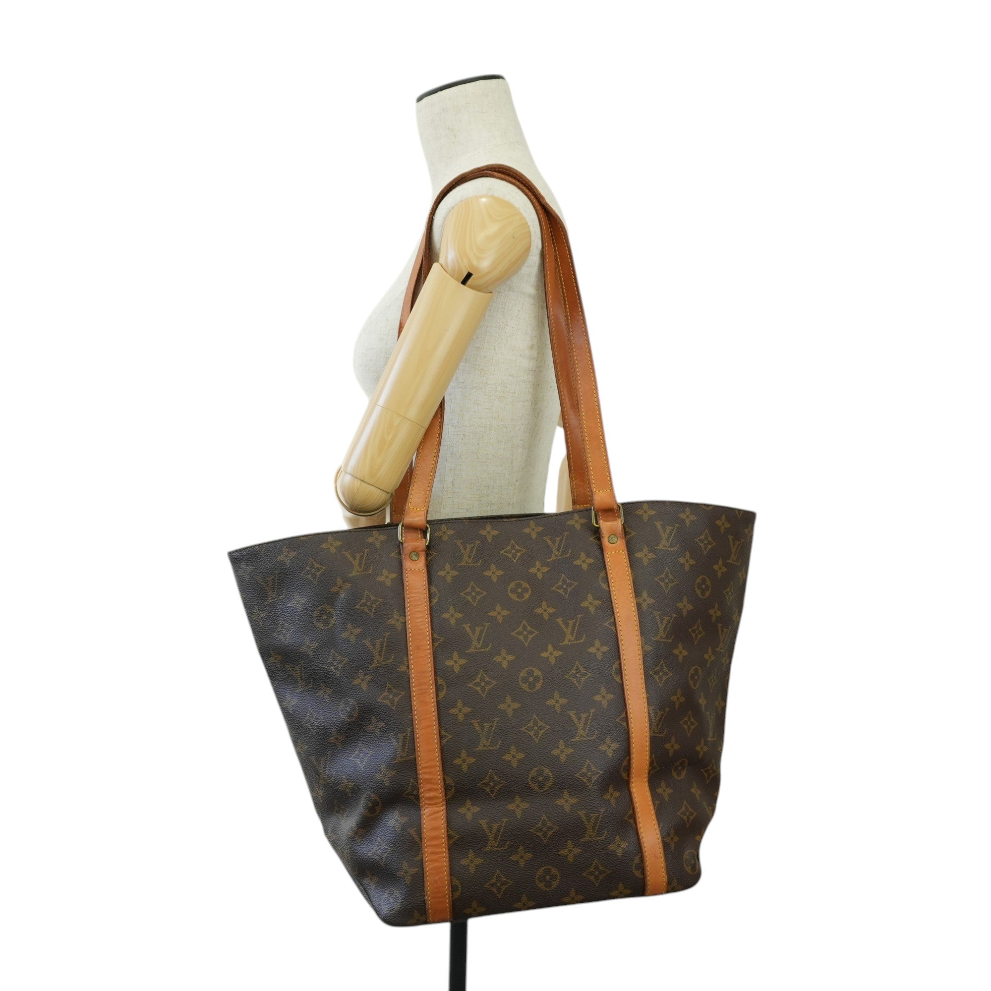 Louis Vuitton Monogram Sac Shopping GM Shopper with Pouch Used