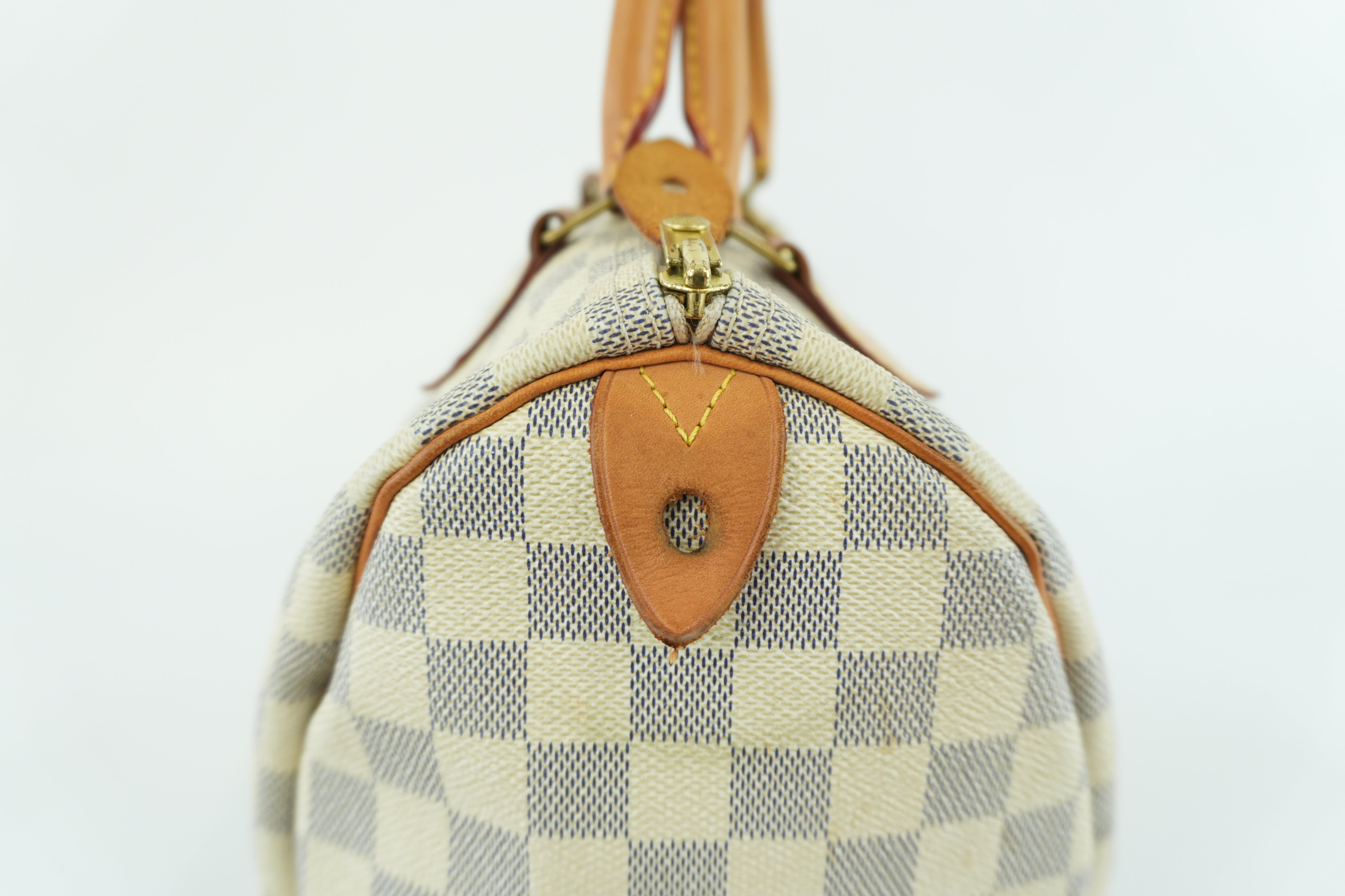 Louis Vuitton Damier Azur Speedy 30 Handbag Used