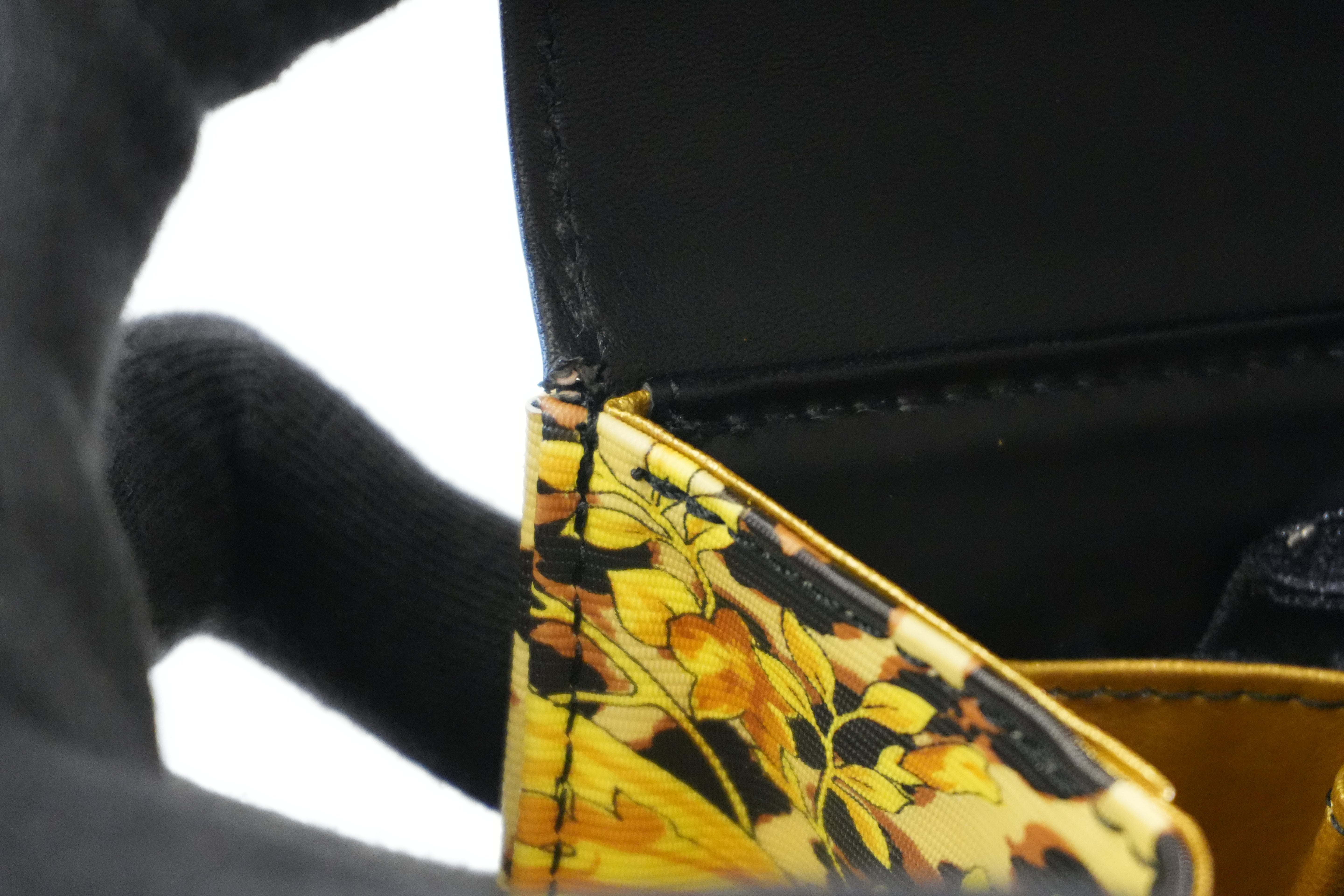 Pre-owned Versace Two Way Shoulder Bag Yellow