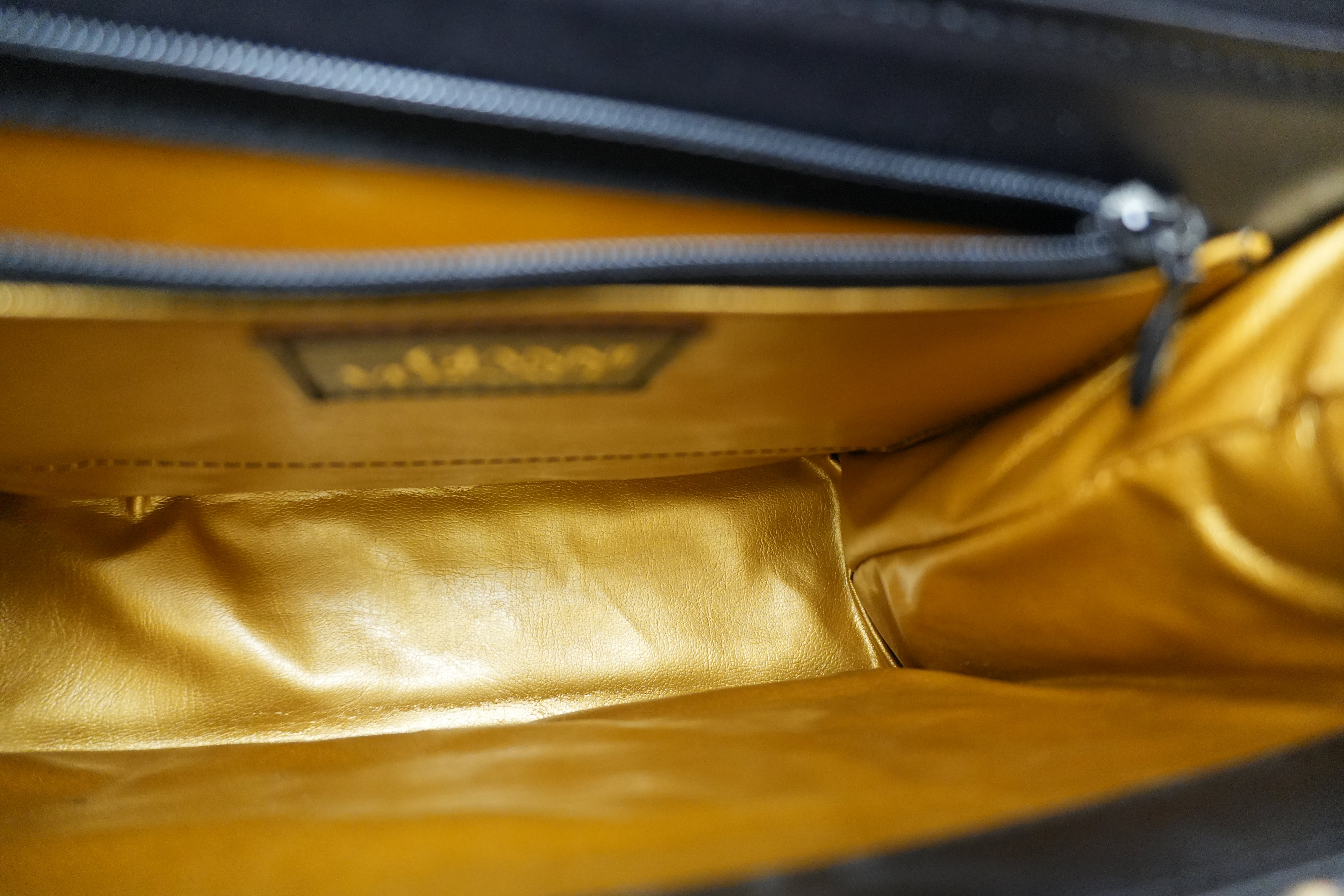 Pre-owned Versace Two Way Shoulder Bag Yellow