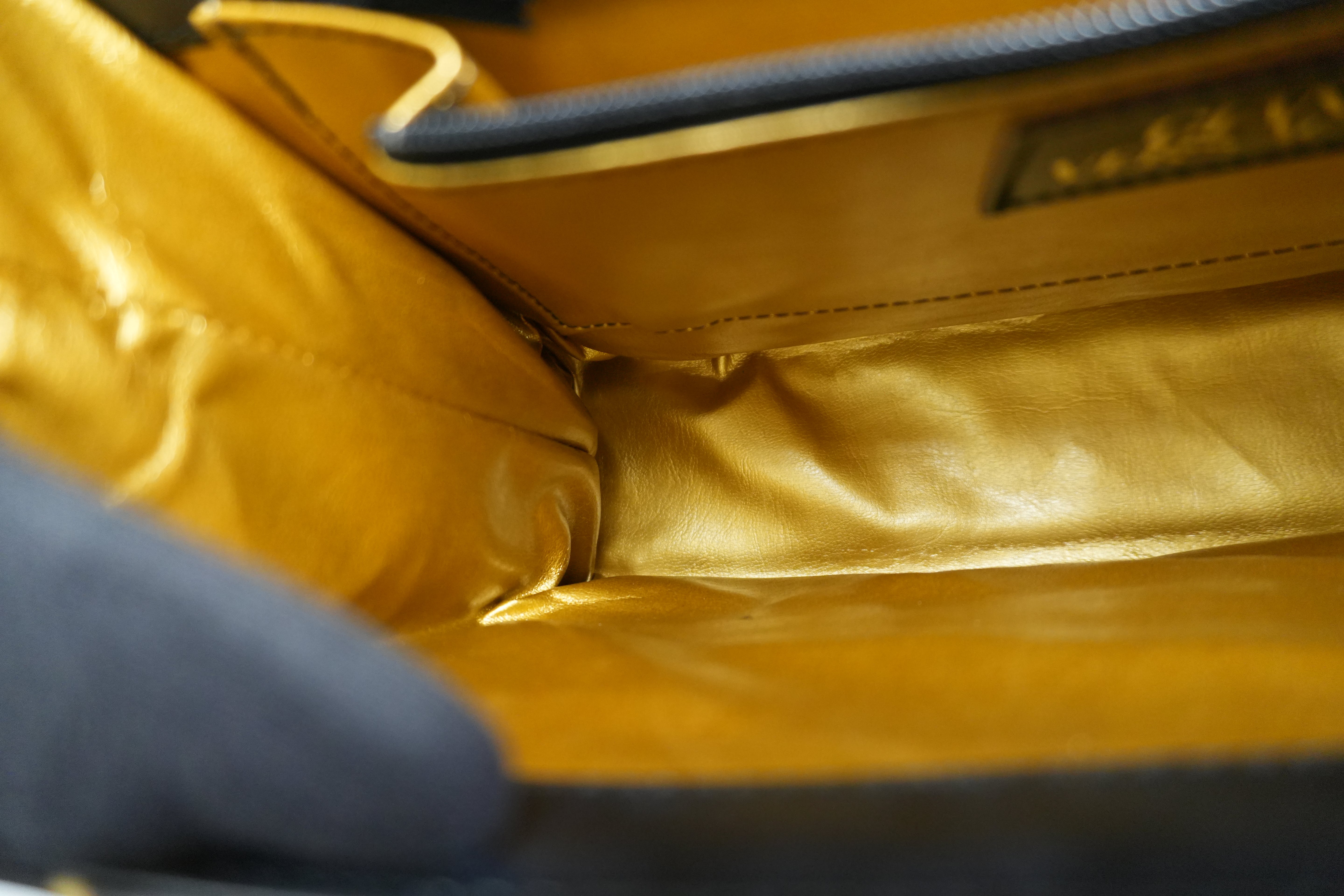 Pre-owned Versace Two Way Shoulder Bag Yellow