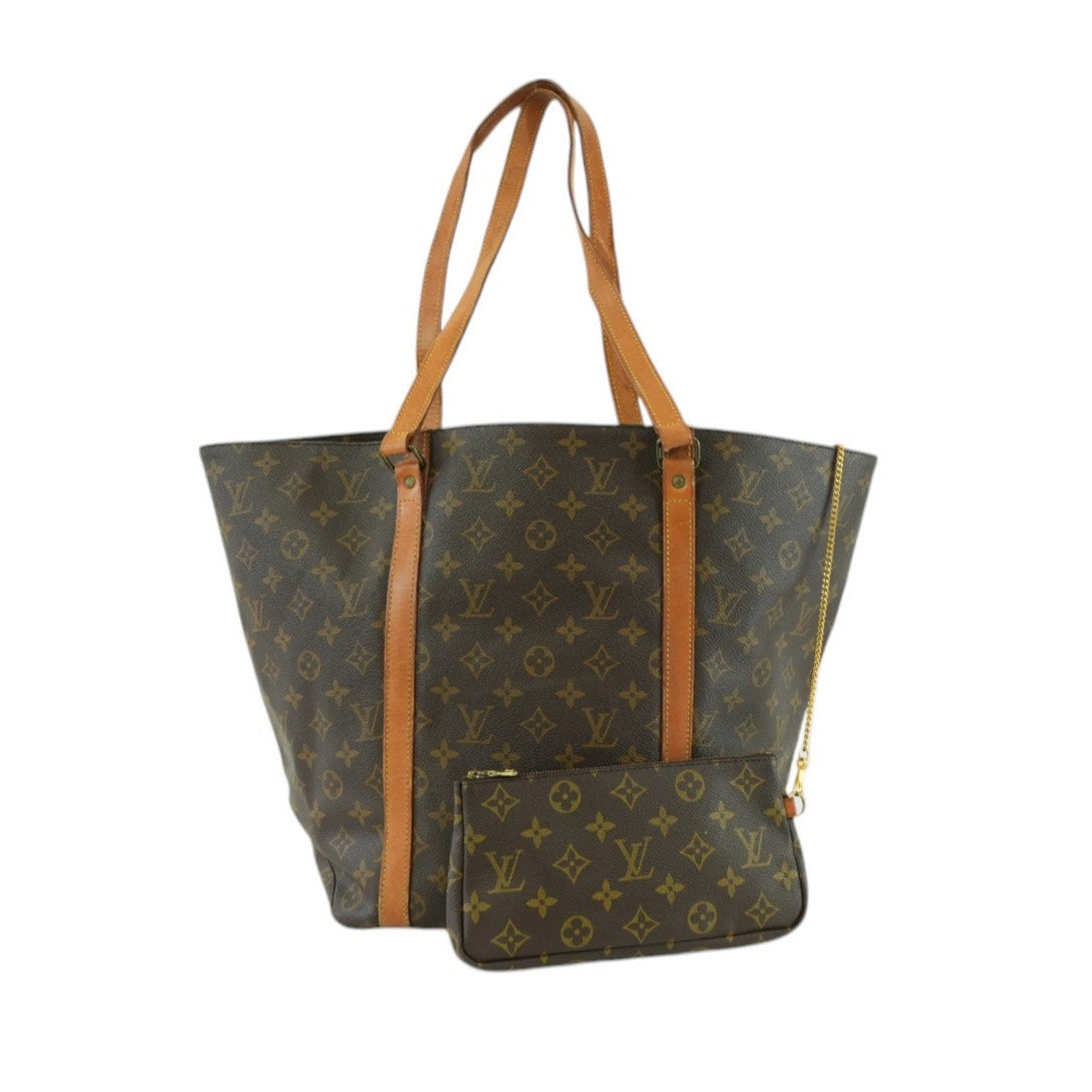 Louis Vuitton Monogram Sac Shopping GM Shopper with Pouch Used