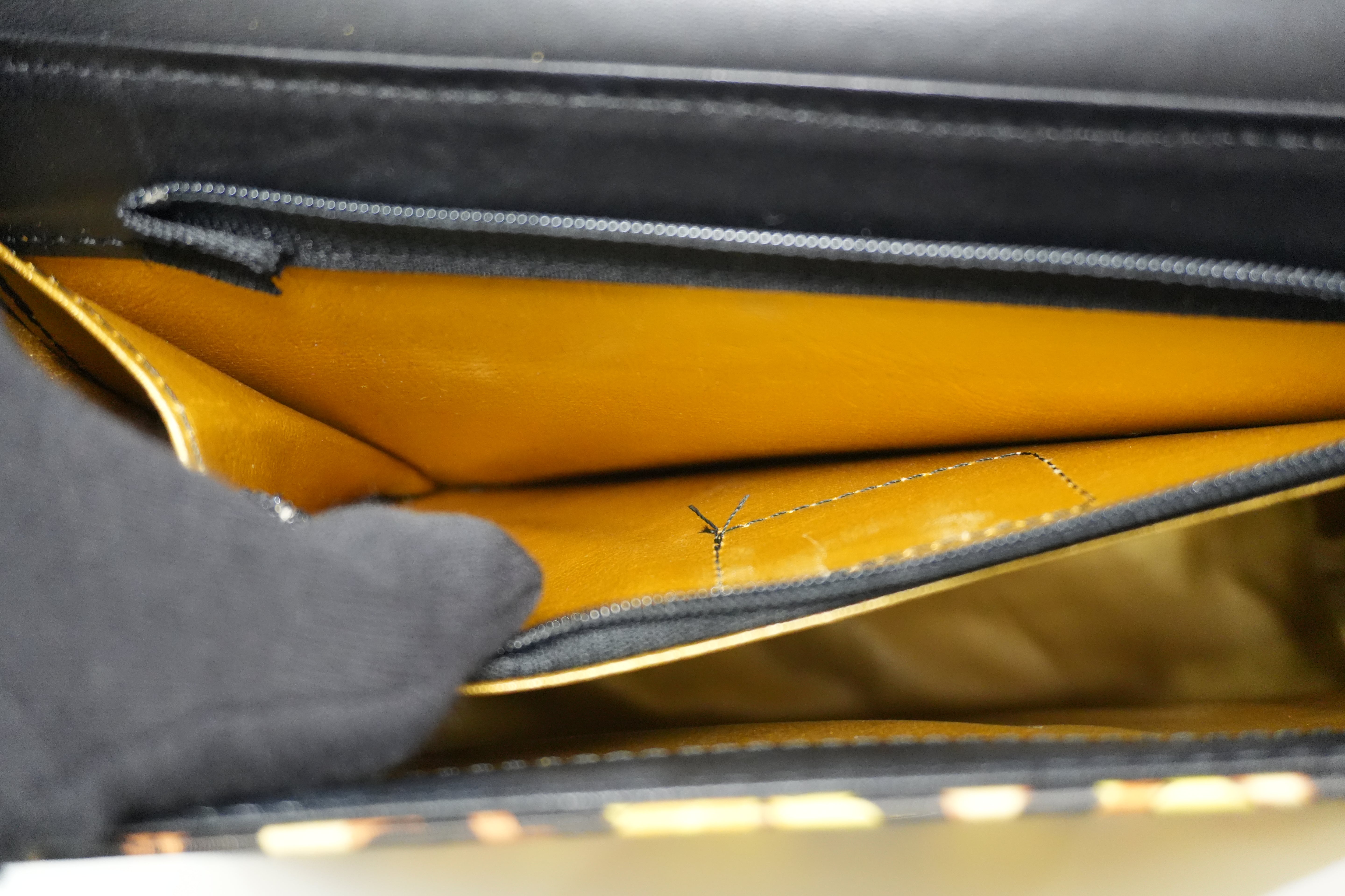 Pre-owned Versace Two Way Shoulder Bag Yellow