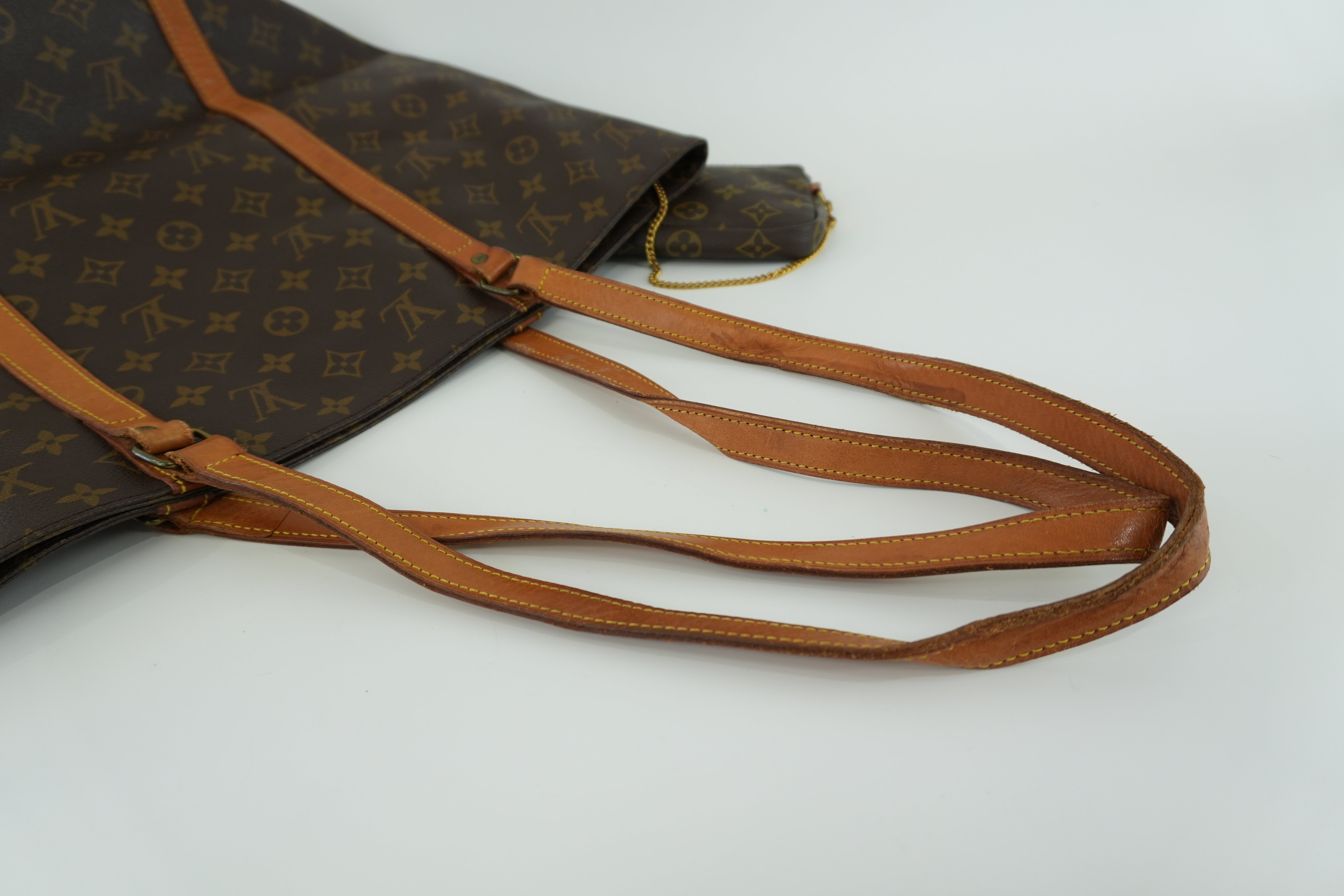 Louis Vuitton Monogram Sac Shopping GM Shopper with Pouch Used