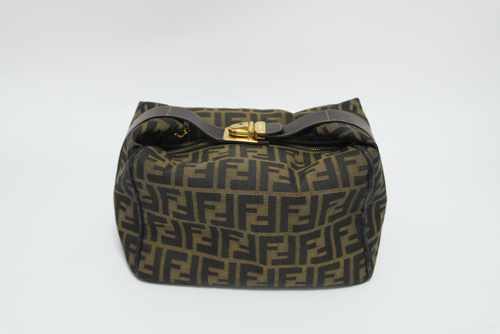 Fendi Zucca Vanity Case Bag Used