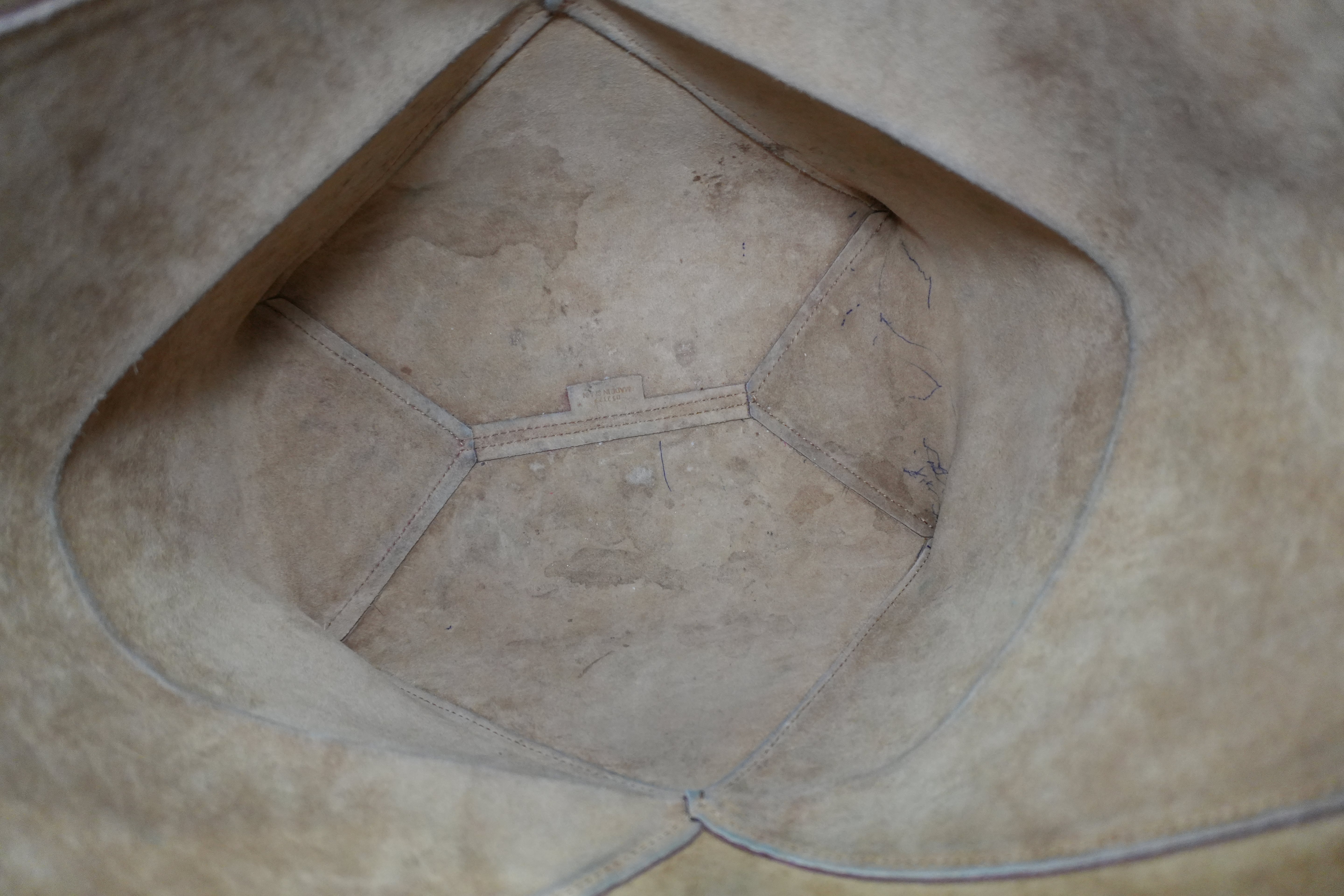 Pre-owned Loewe Puzzle Fold Tote Bag Brown and Burgundy