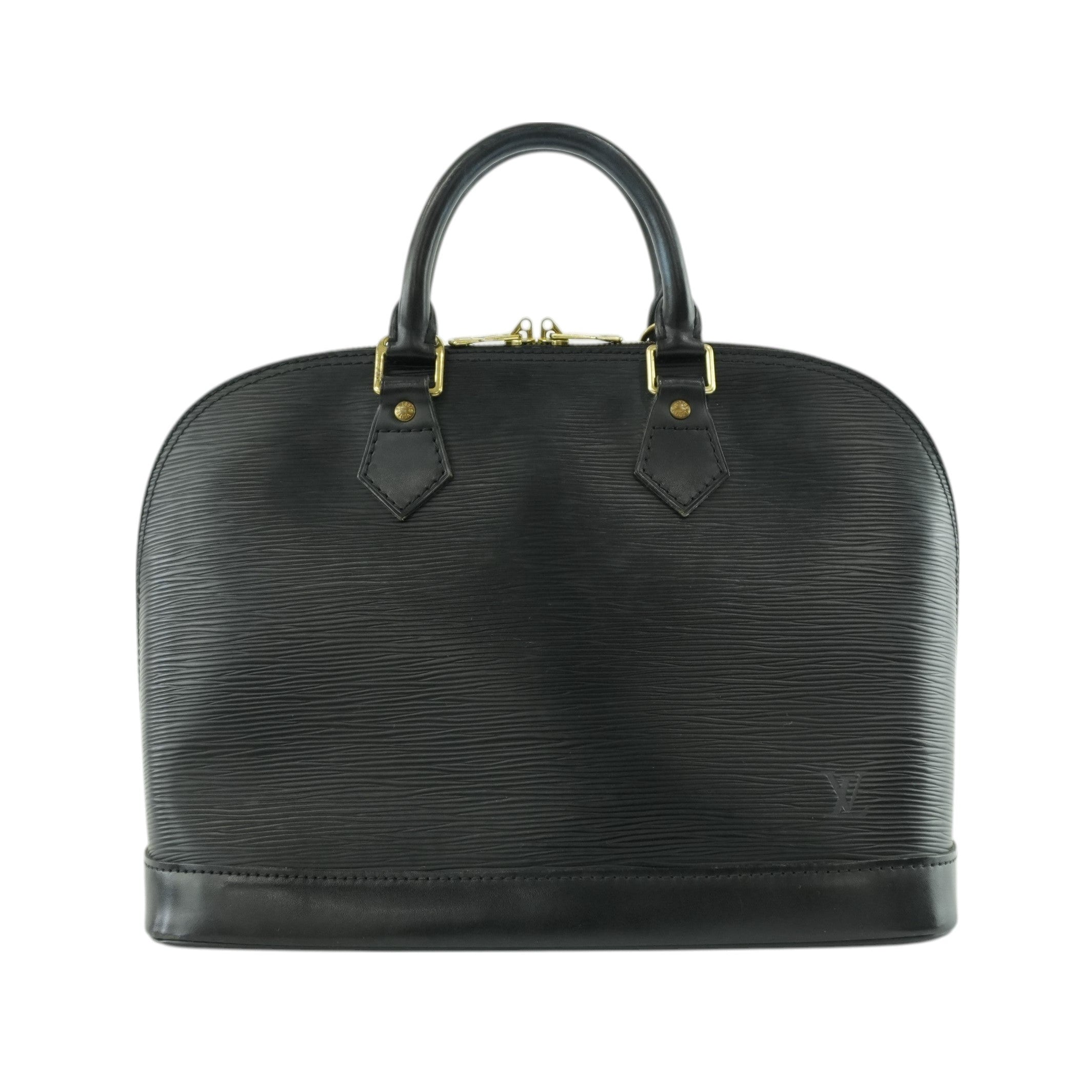 Louis Vuitton Epi Alma Handbag Black Used