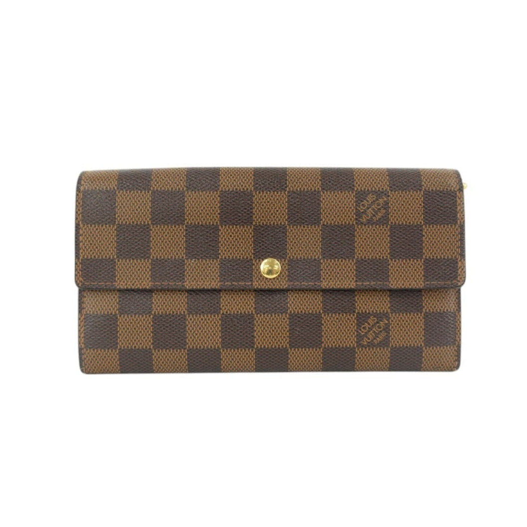 Louis Vuitton Damier Ebene Sarah Wallet Used