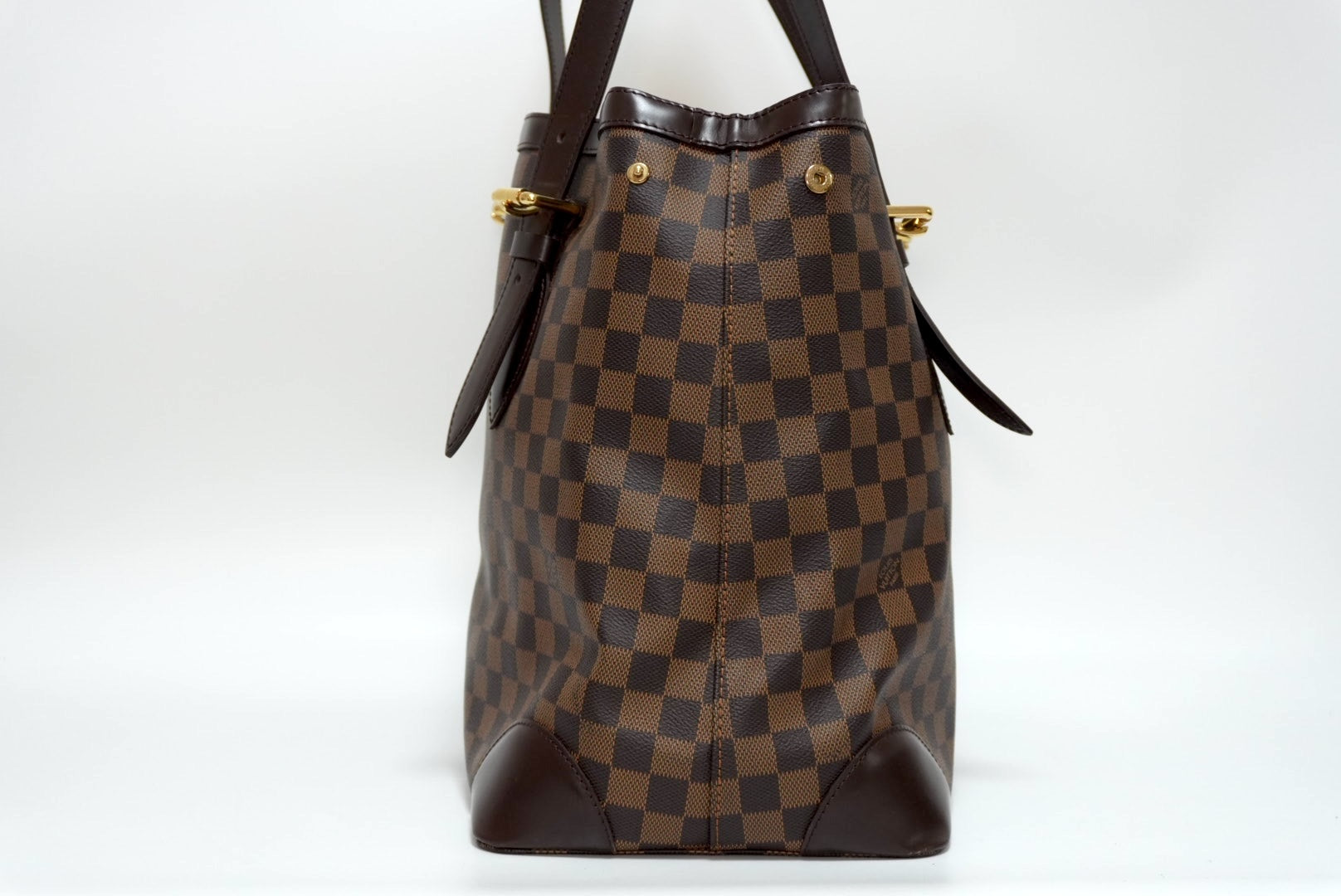 Louis Vuitton Damier Ebene Hampstead GM Shoulder Tote Bag Used