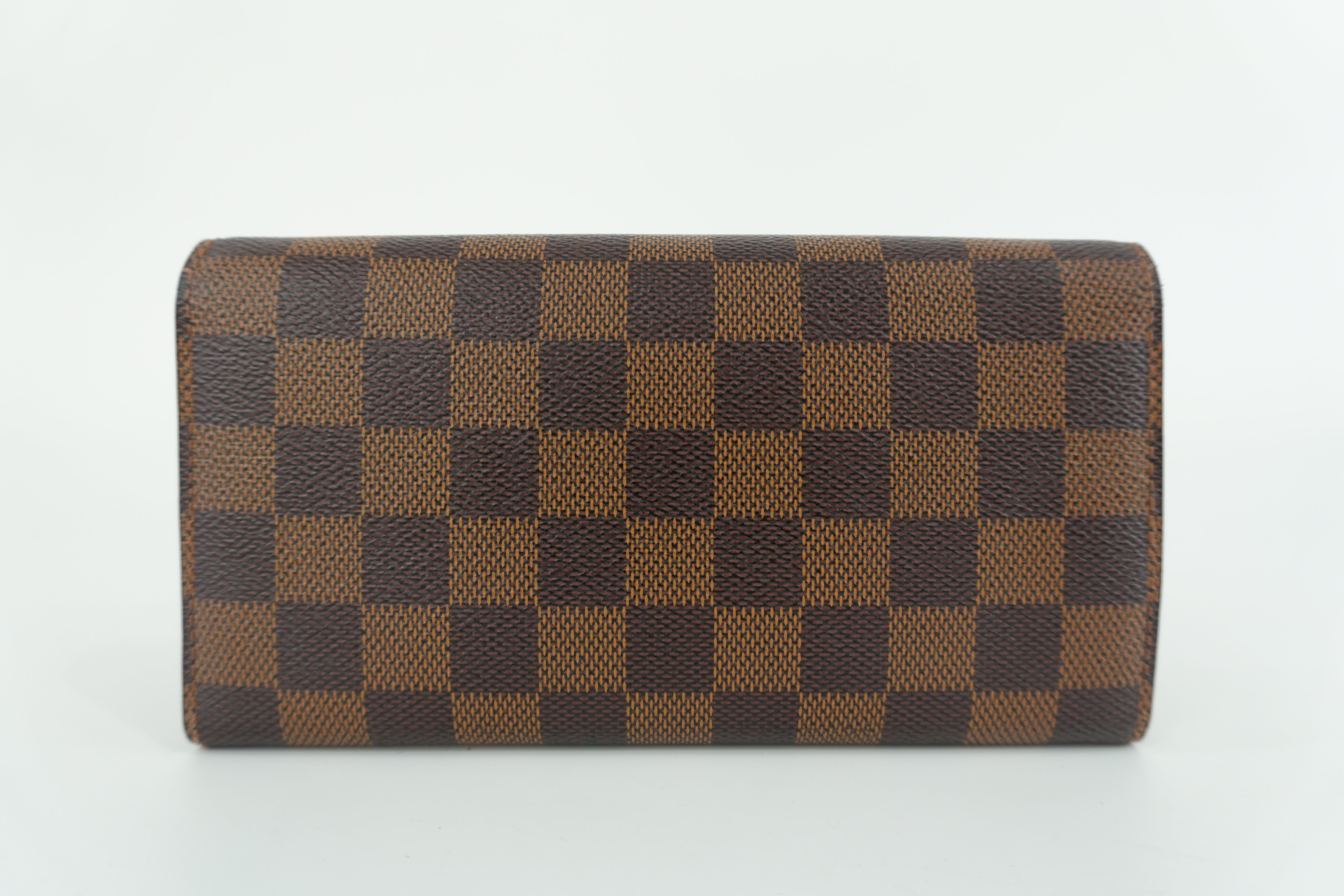 Louis Vuitton Damier Ebene Sarah Wallet Used