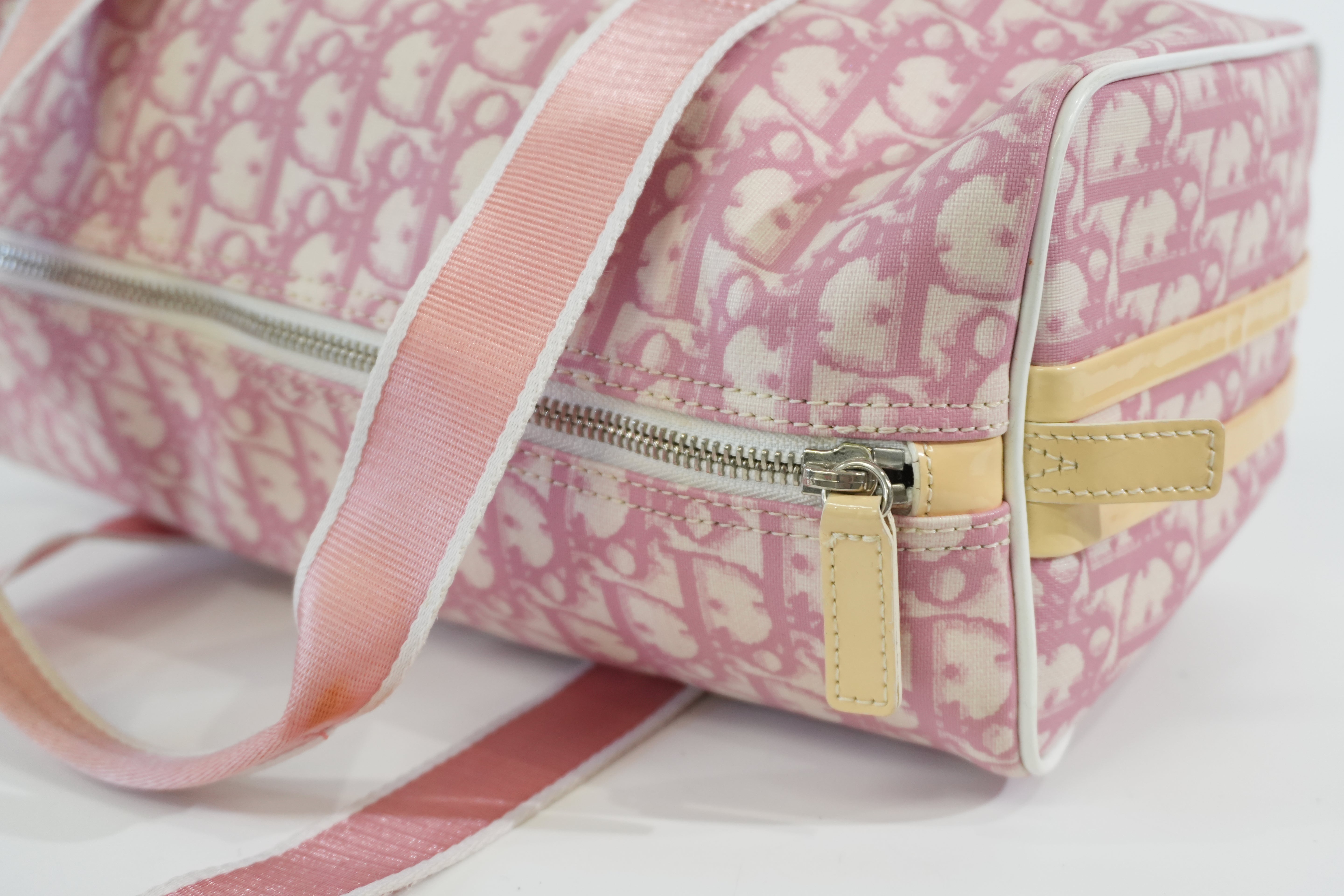 Pre-owned Dior Oblique Handbag Pink