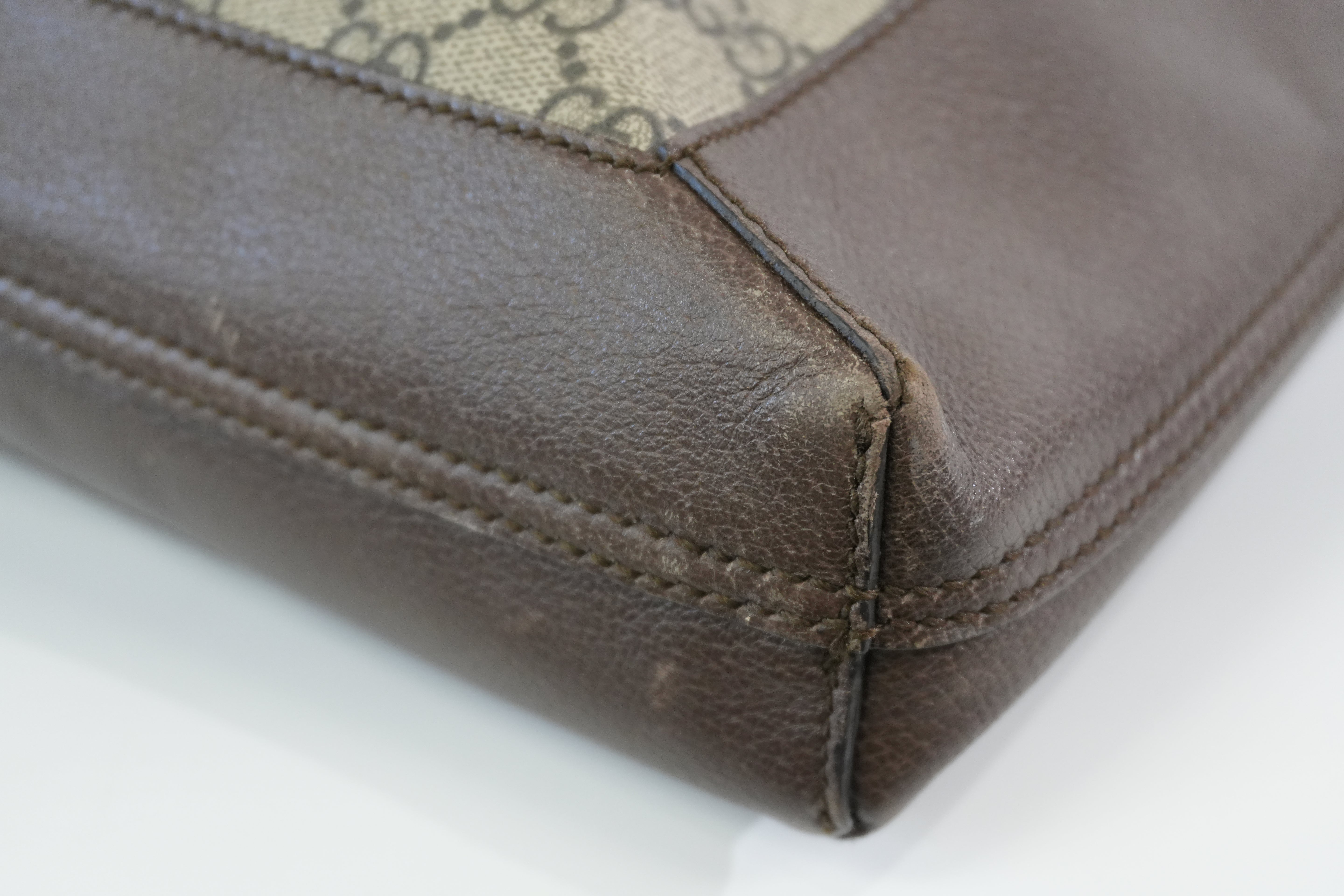 Pre-owned Gucci Ophidia Vertical Tote Bag Brown