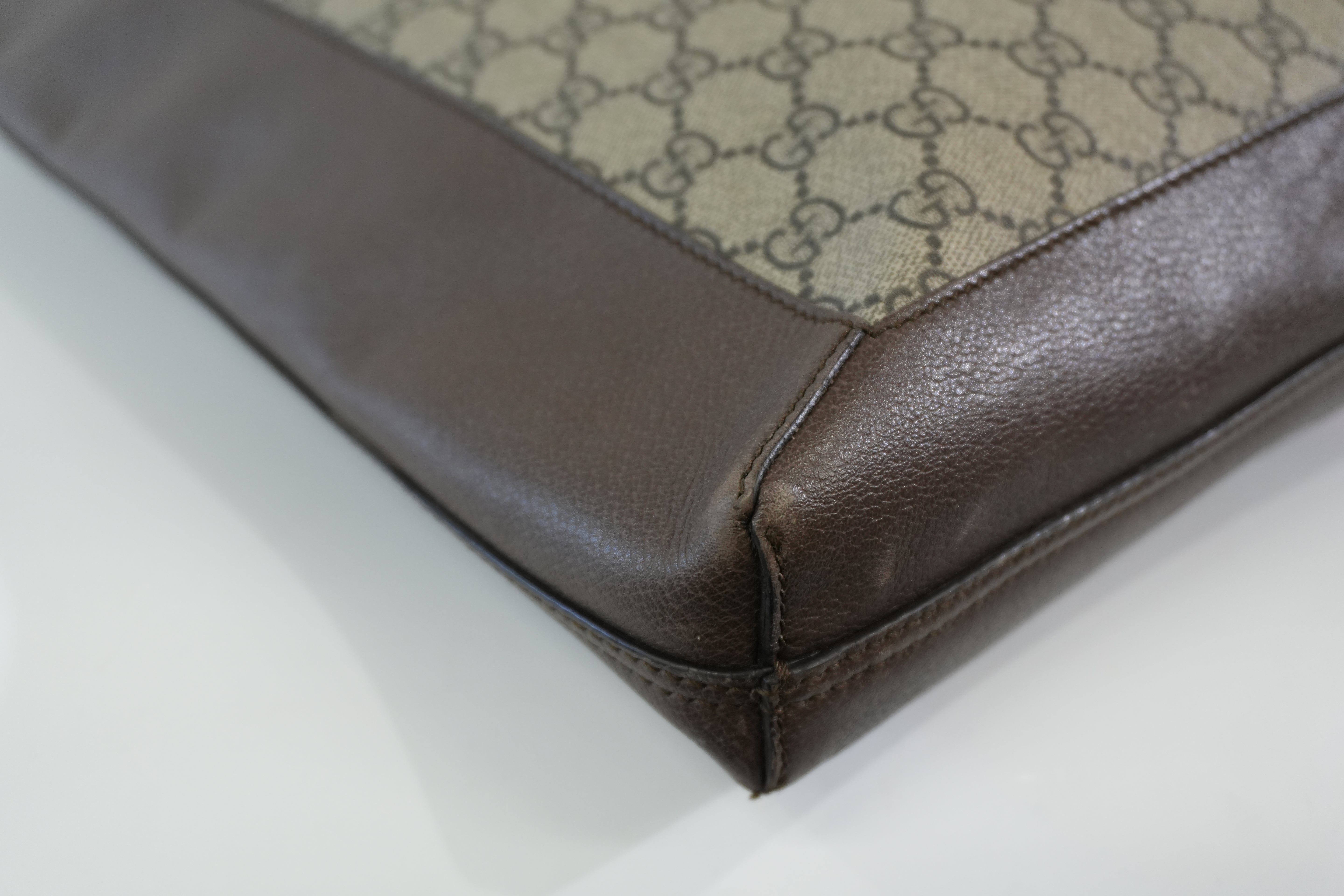 Pre-owned Gucci Ophidia Vertical Tote Bag Brown