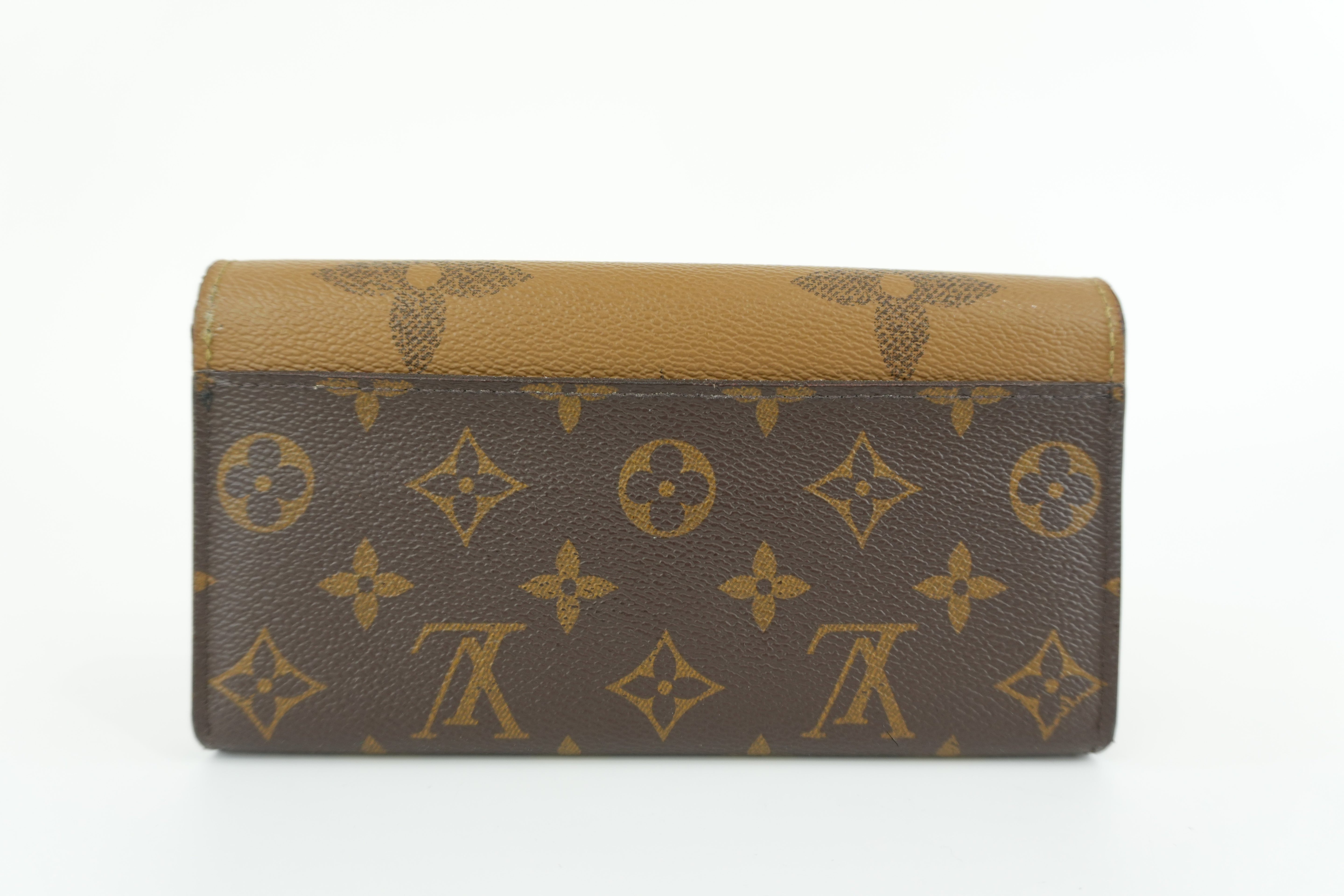 Louis Vuitton Reverse Monogram Sarah Wallet Used