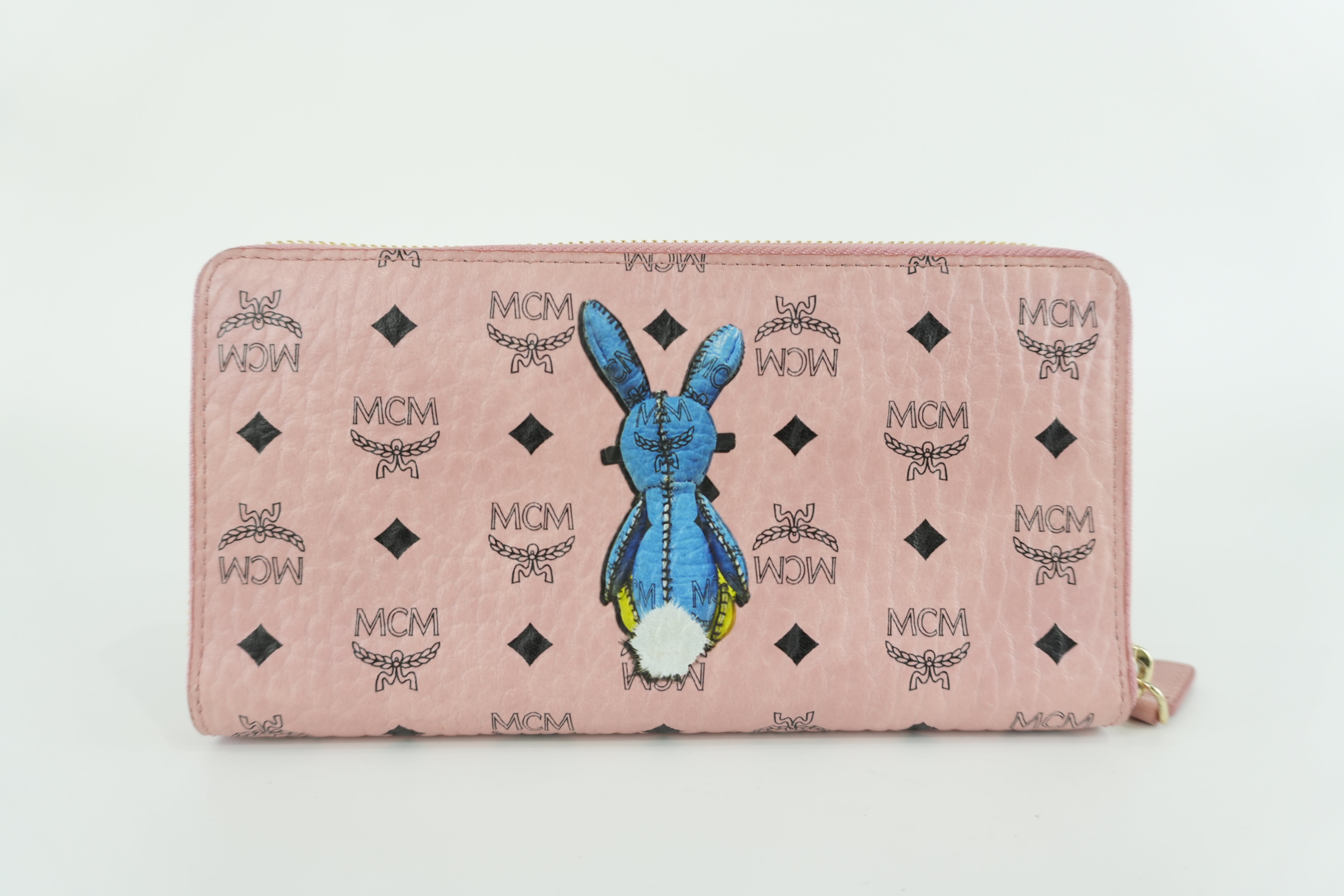 MCM Rabbit Zippy Wallet Used