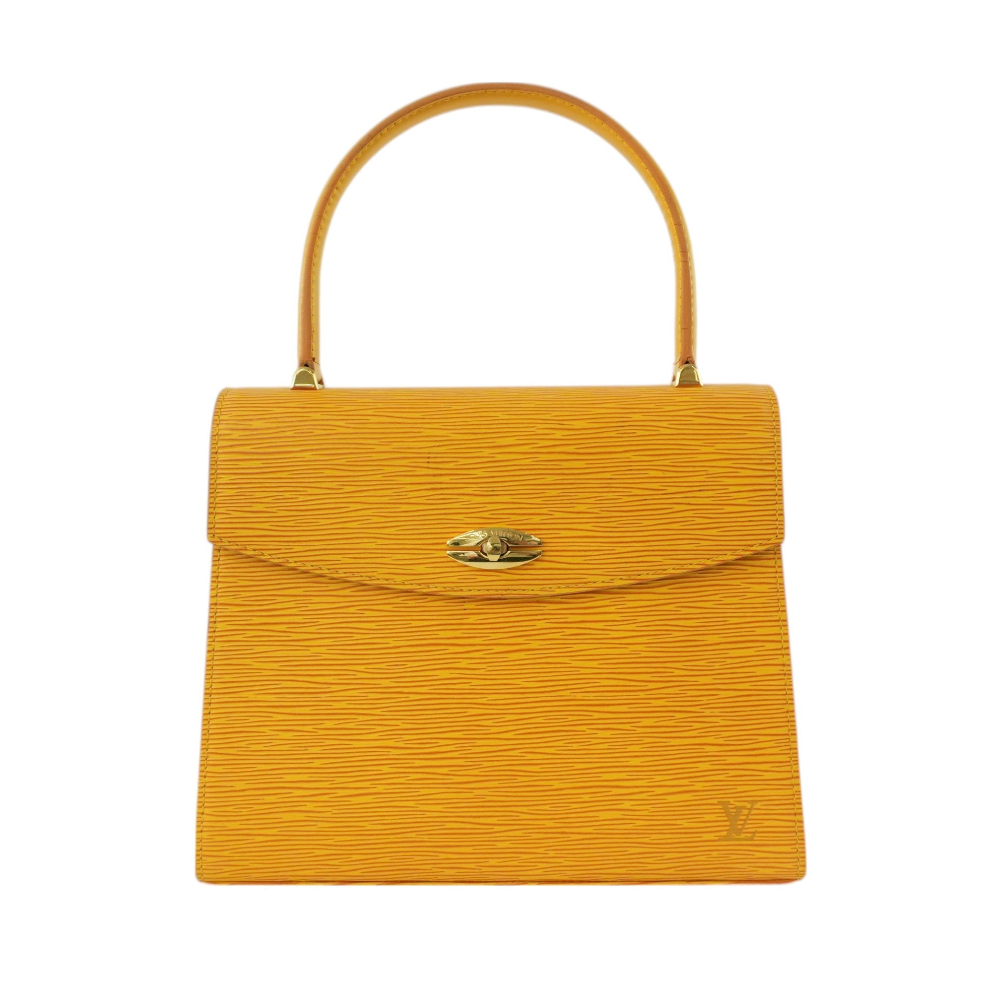 Louis Vuitton Epi Malesherbe Handbag Yellow Used