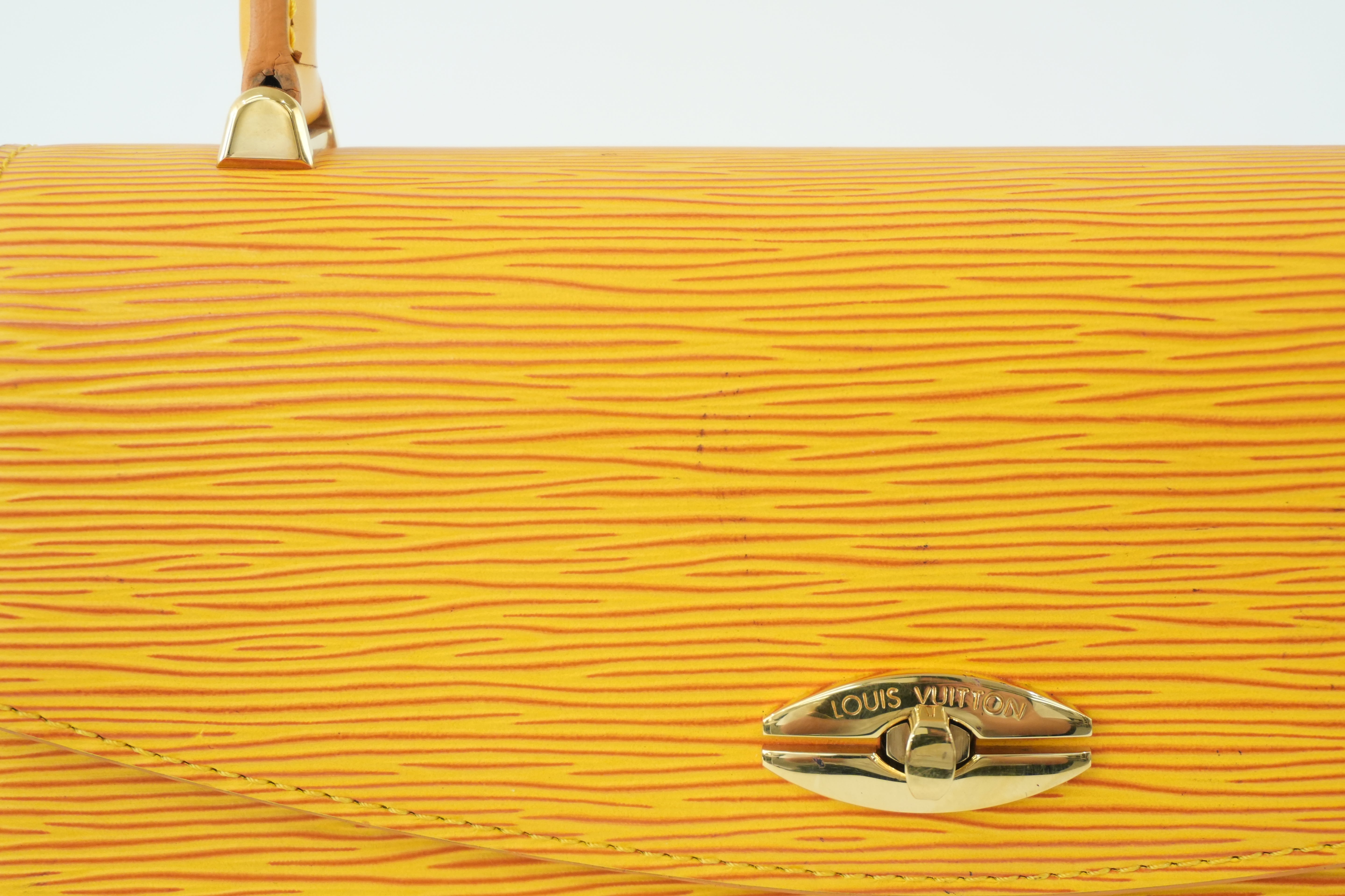 Louis Vuitton Epi Malesherbe Handbag Yellow Used