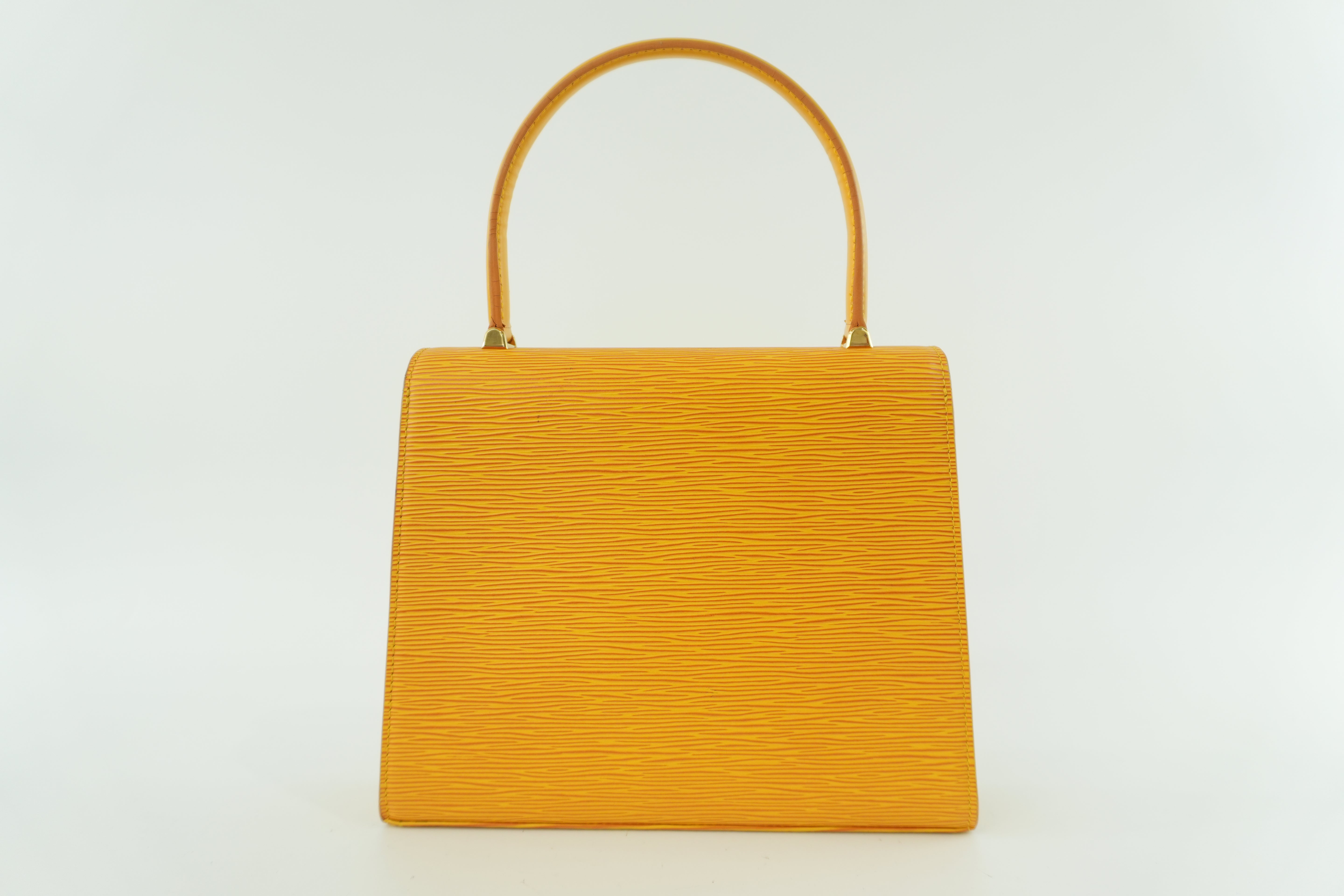 Louis Vuitton Epi Malesherbe Handbag Yellow Used