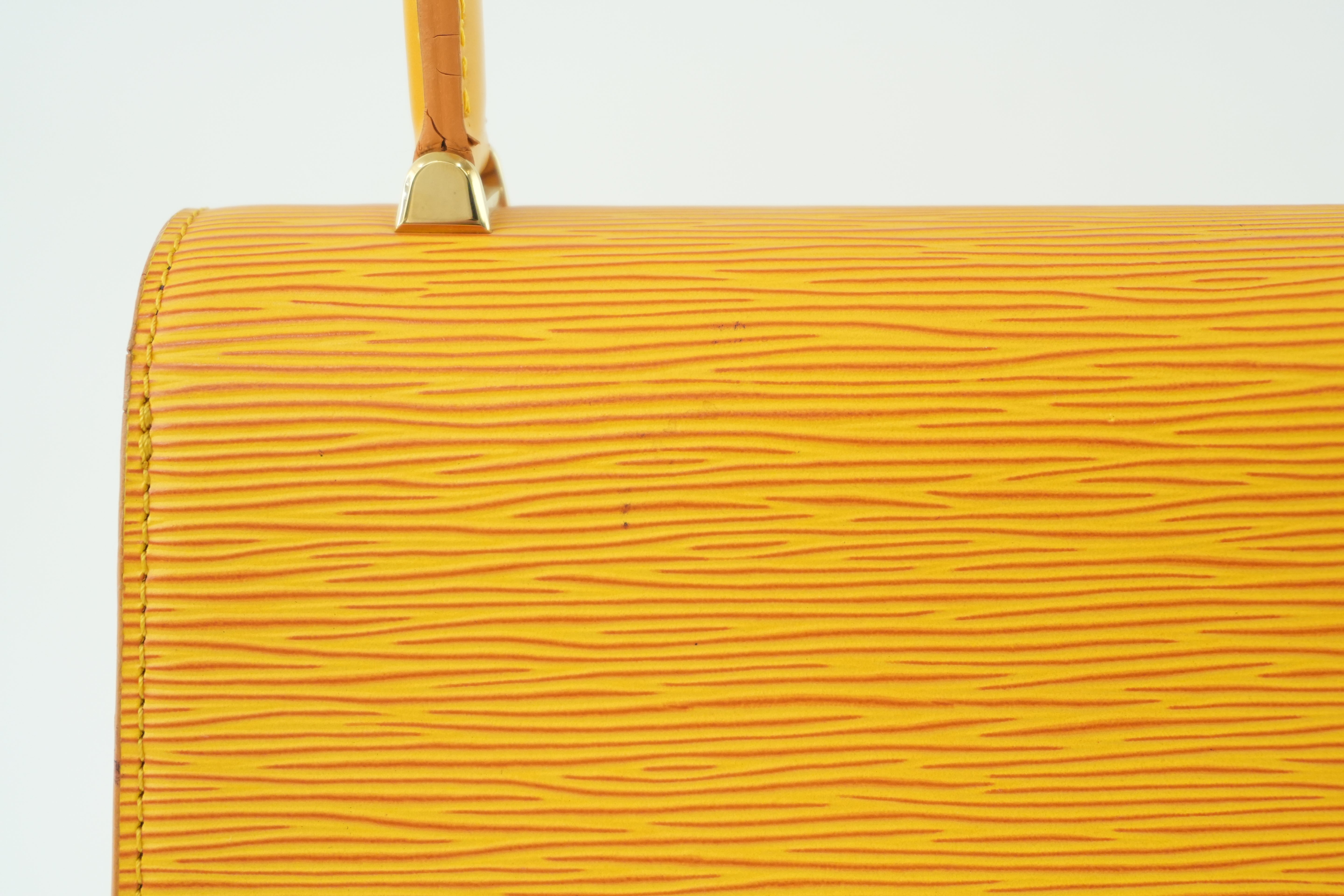 Louis Vuitton Epi Malesherbe Handbag Yellow Used