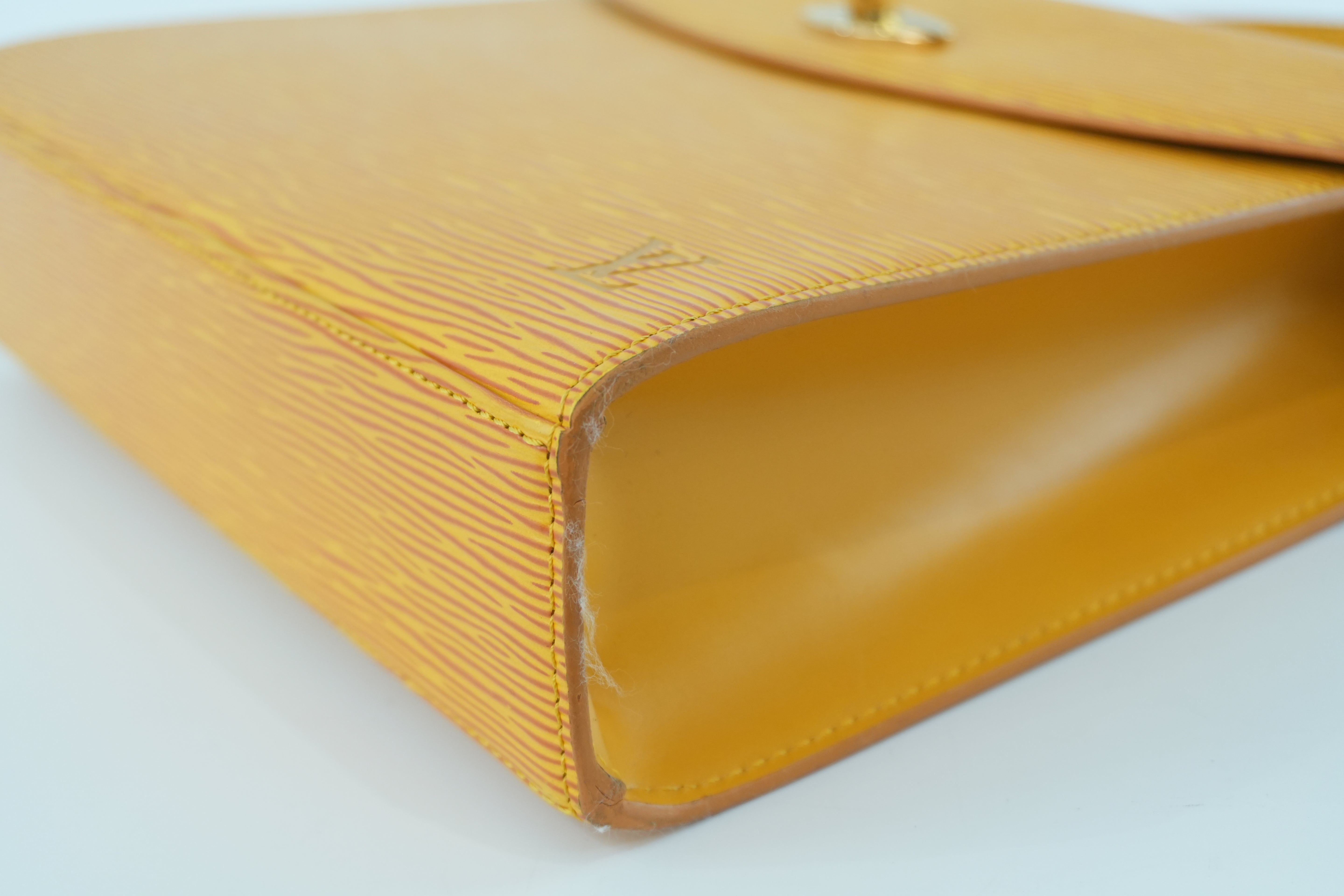 Louis Vuitton Epi Malesherbe Handbag Yellow Used