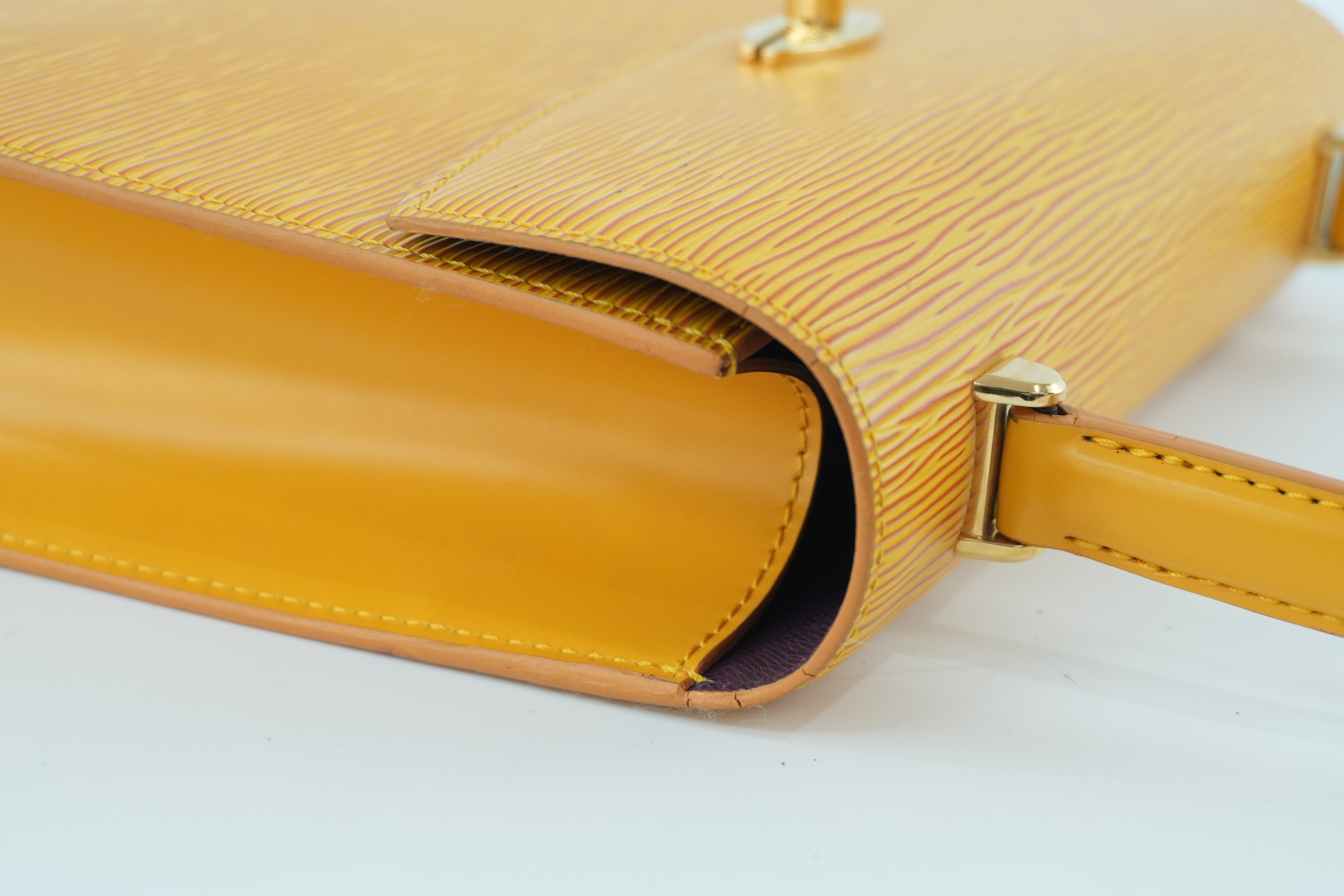 Louis Vuitton Epi Malesherbe Handbag Yellow Used