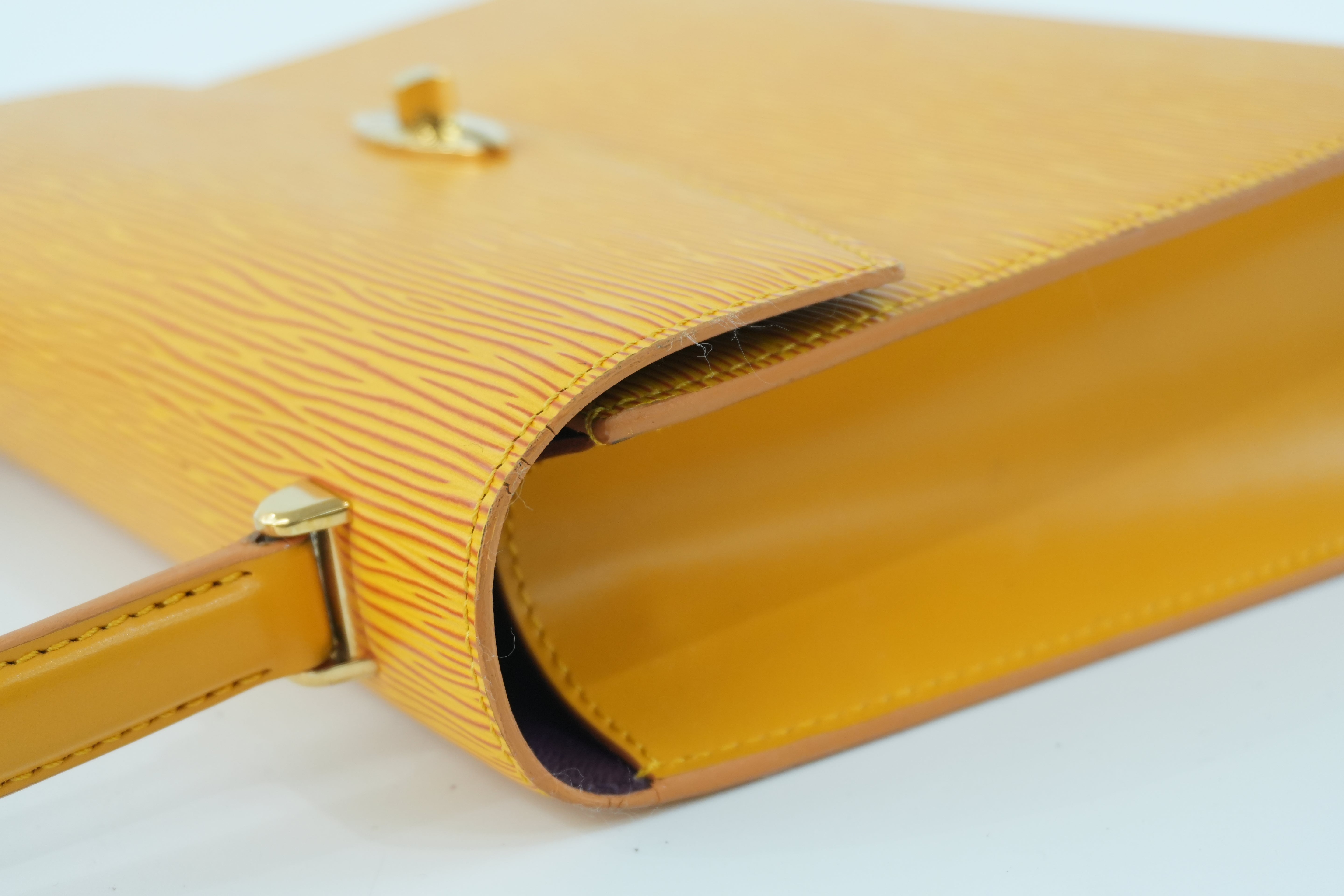 Louis Vuitton Epi Malesherbe Handbag Yellow Used