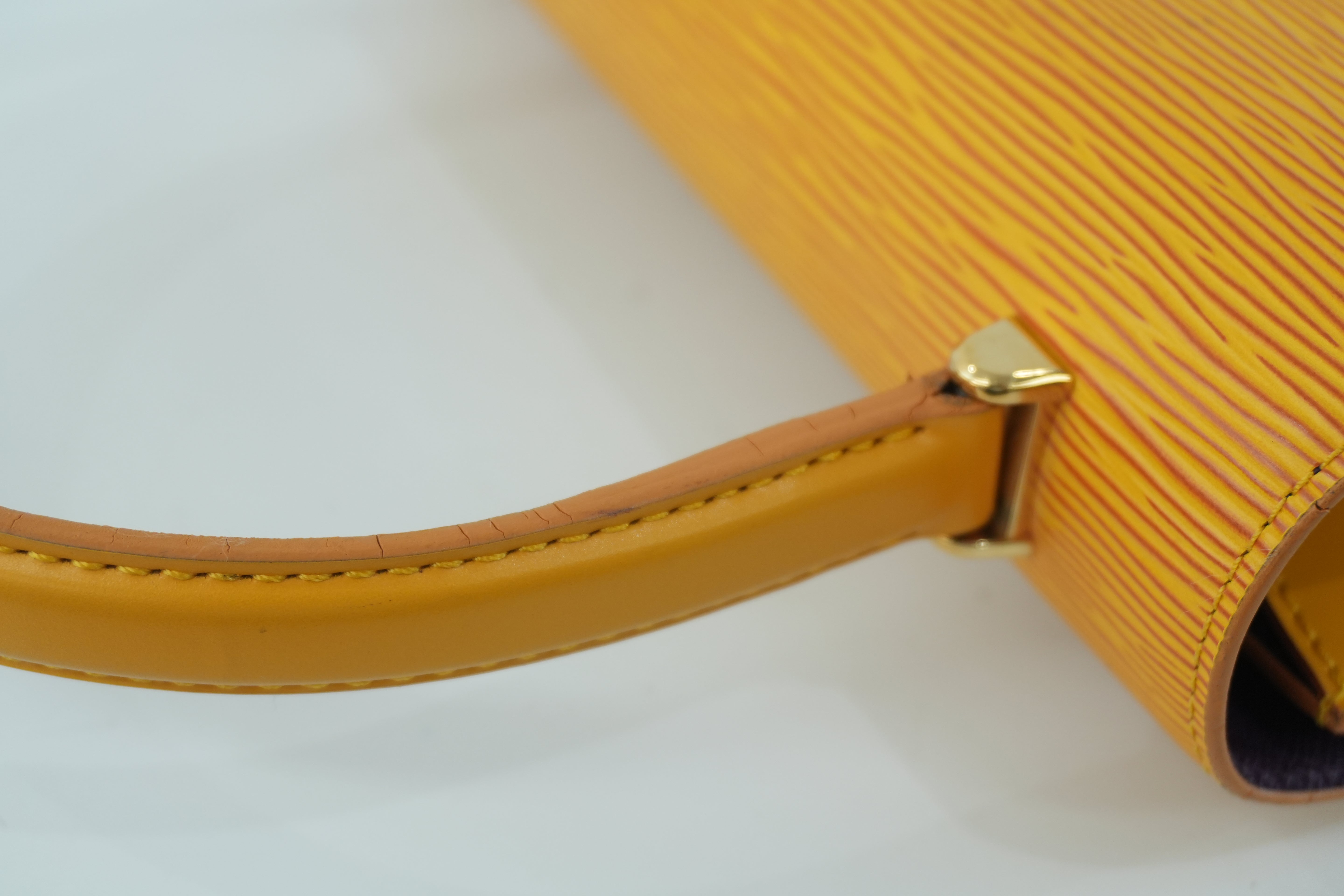 Louis Vuitton Epi Malesherbe Handbag Yellow Used