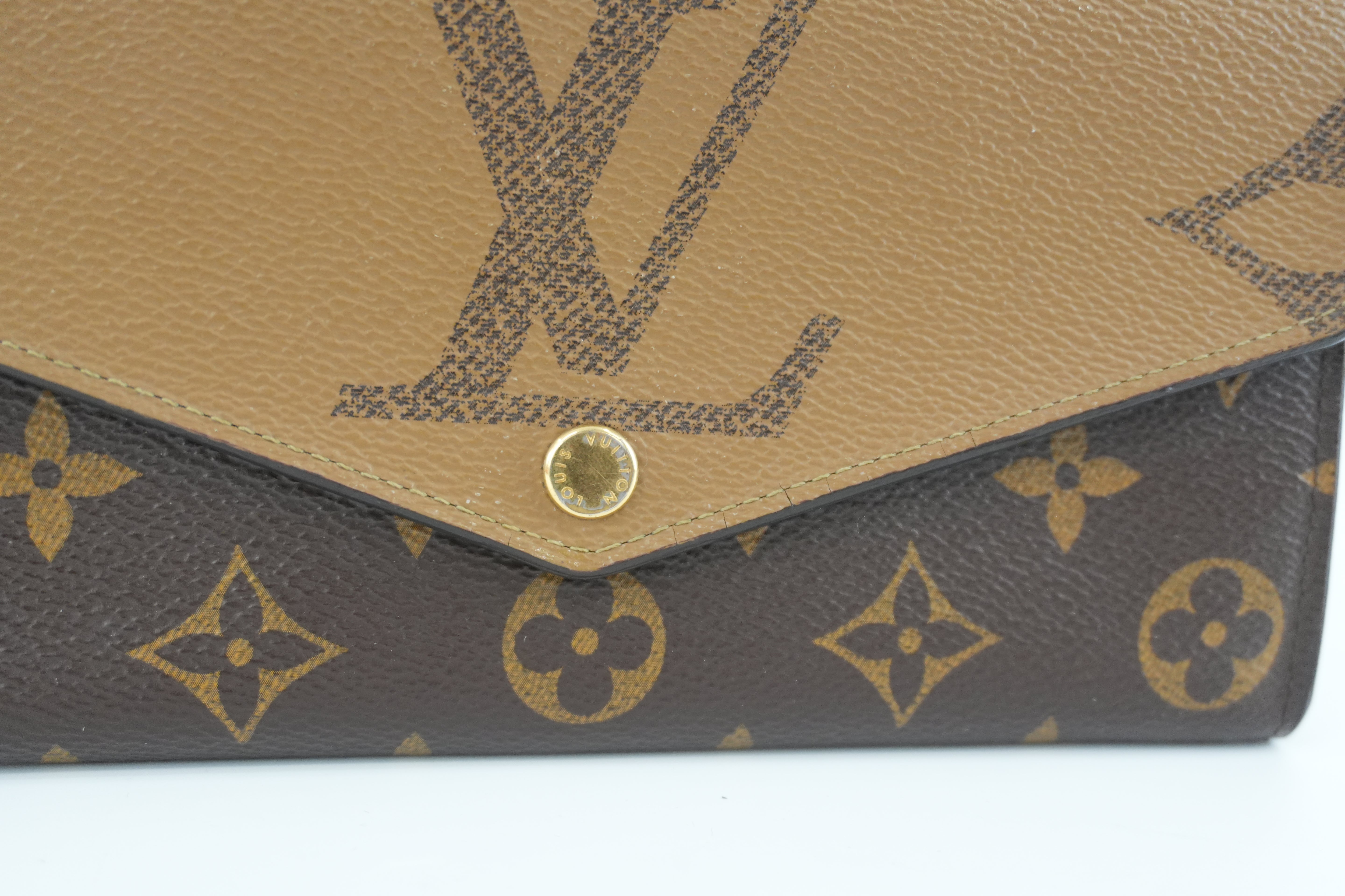 Louis Vuitton Sarah Reverse Monogram Wallet Used