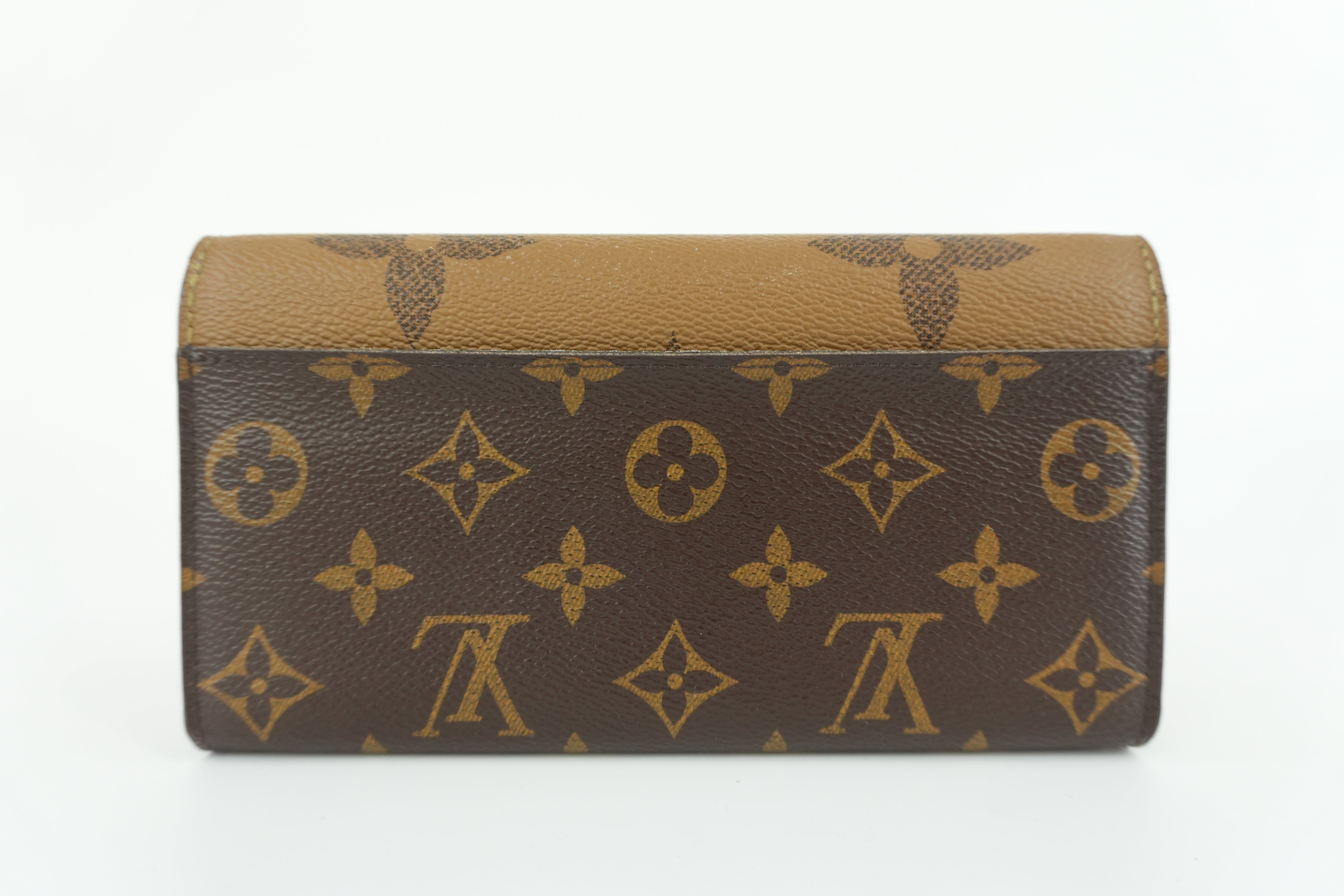 Louis Vuitton Sarah Reverse Monogram Wallet Used