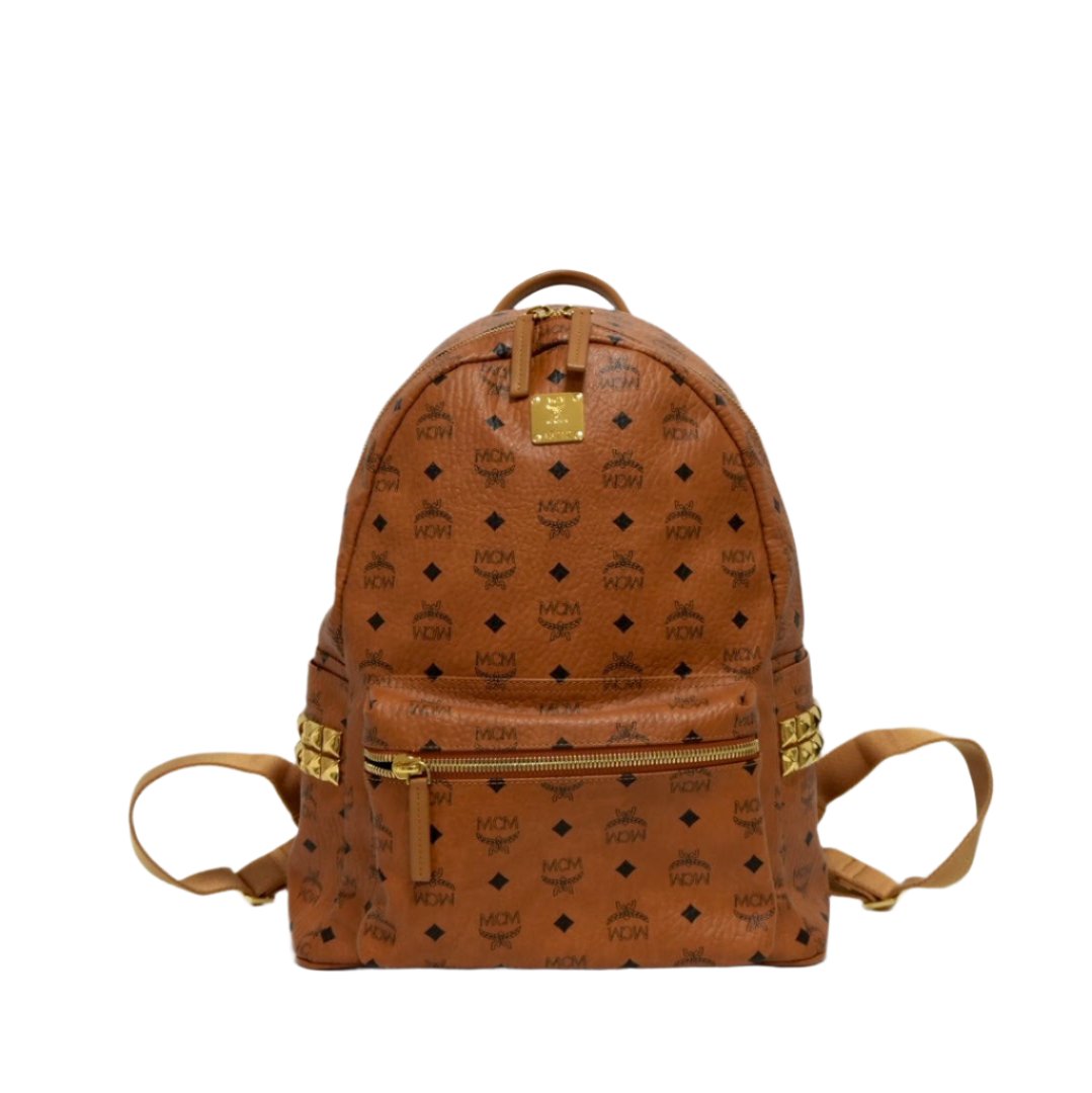 MCM Stark Side Studs Backpack in Visetos Used