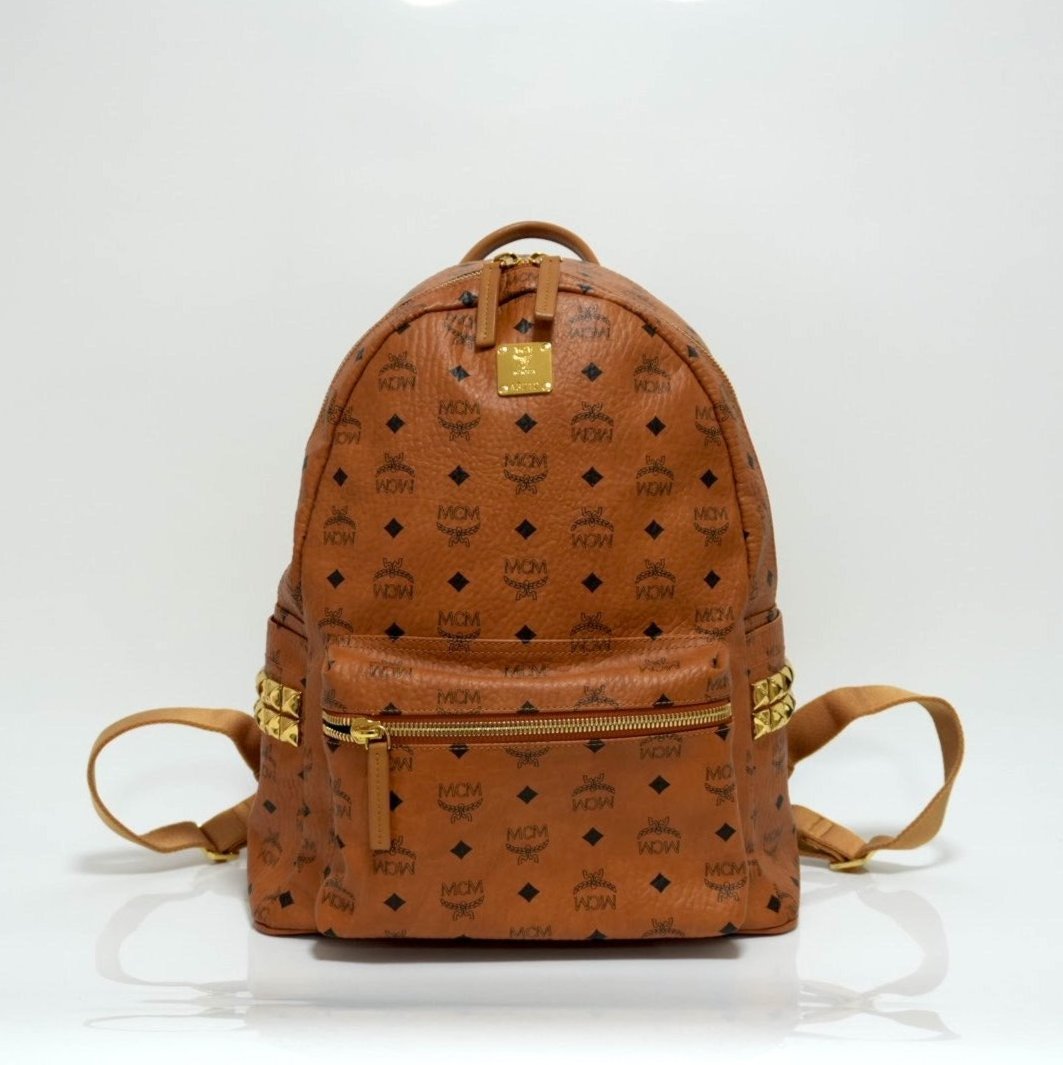 MCM Stark Side Studs Backpack in Visetos Used