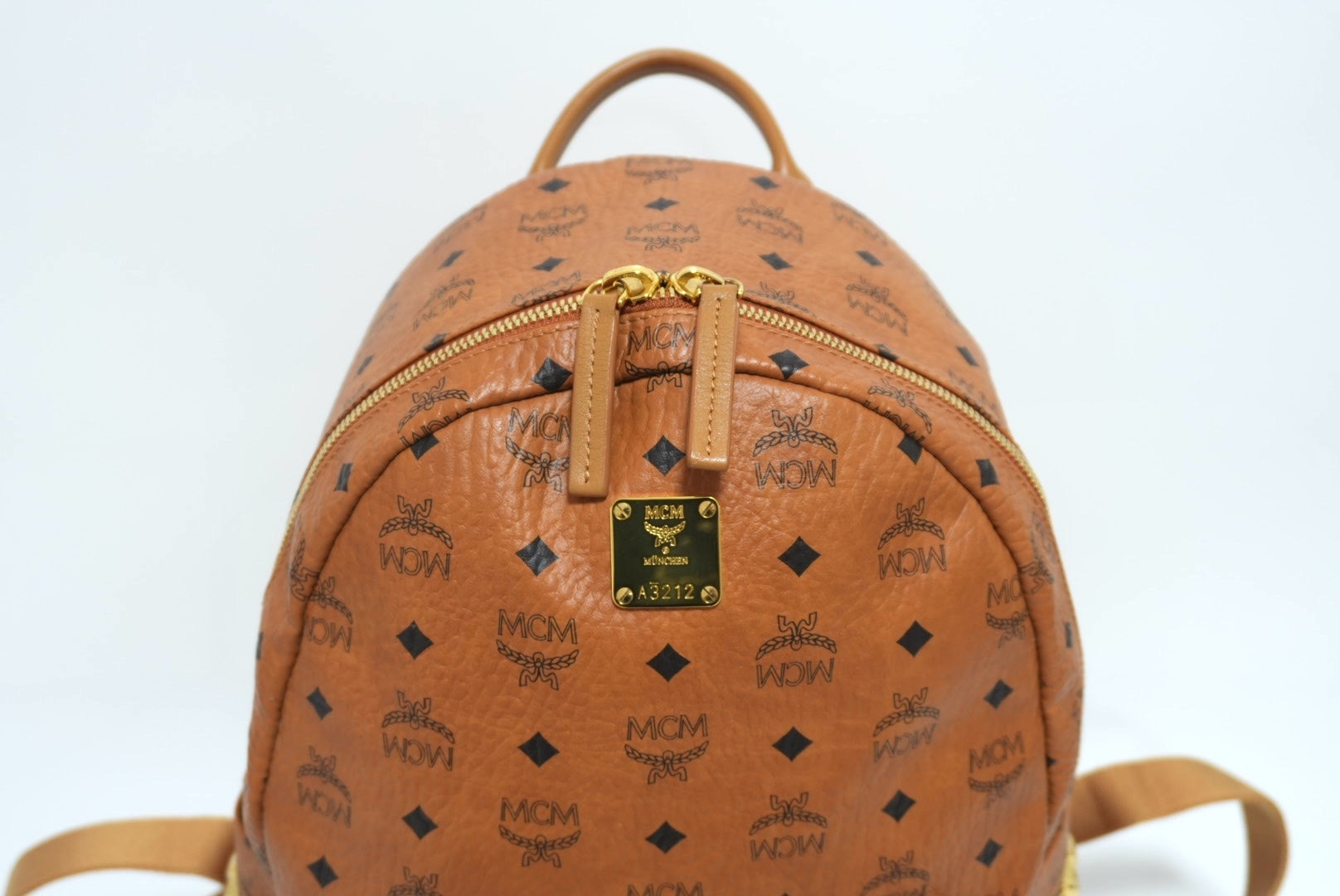 MCM Stark Side Studs Backpack in Visetos Used