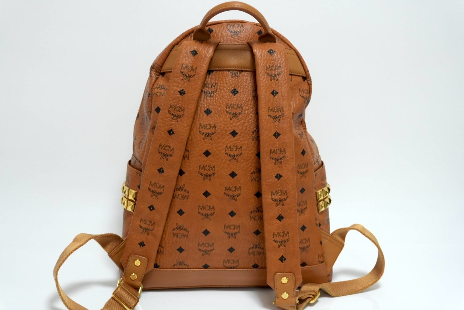 MCM Stark Side Studs Backpack in Visetos Used