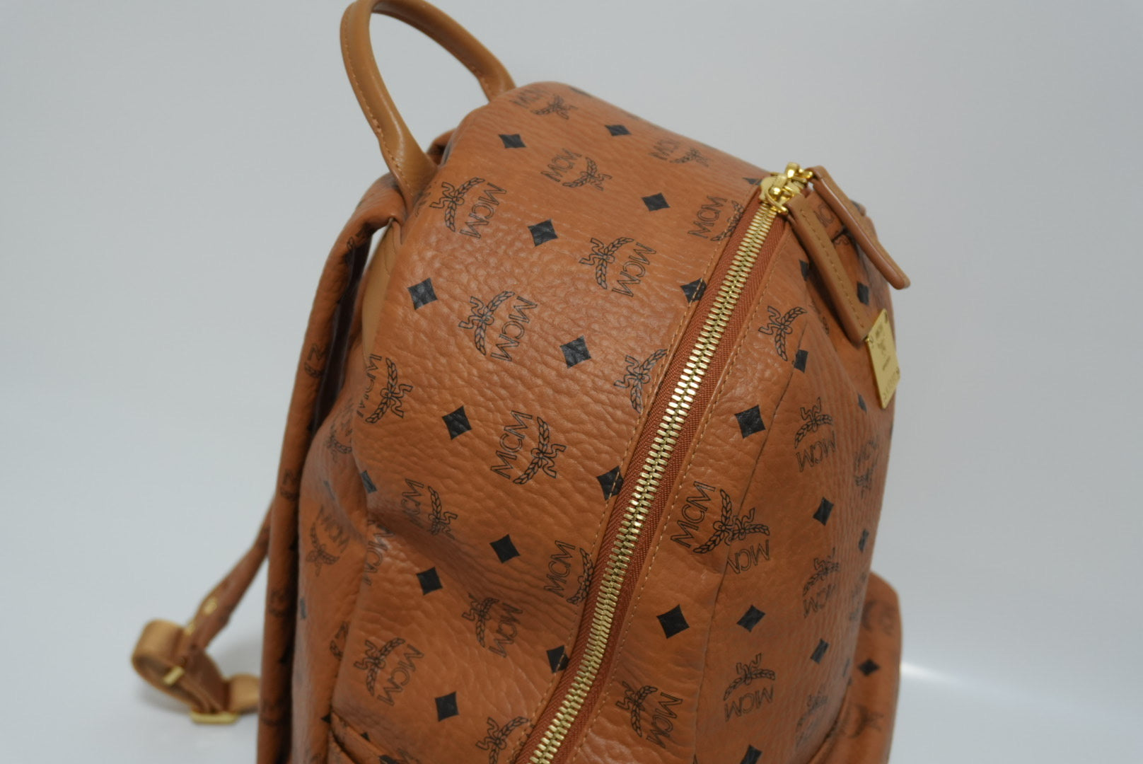 MCM Stark Side Studs Backpack in Visetos Used