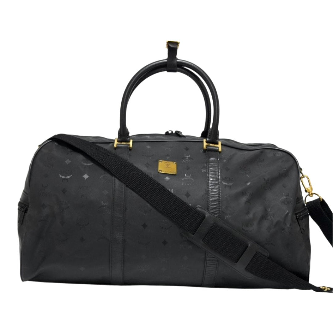 MCM Visetos Weekender Bag Black Used