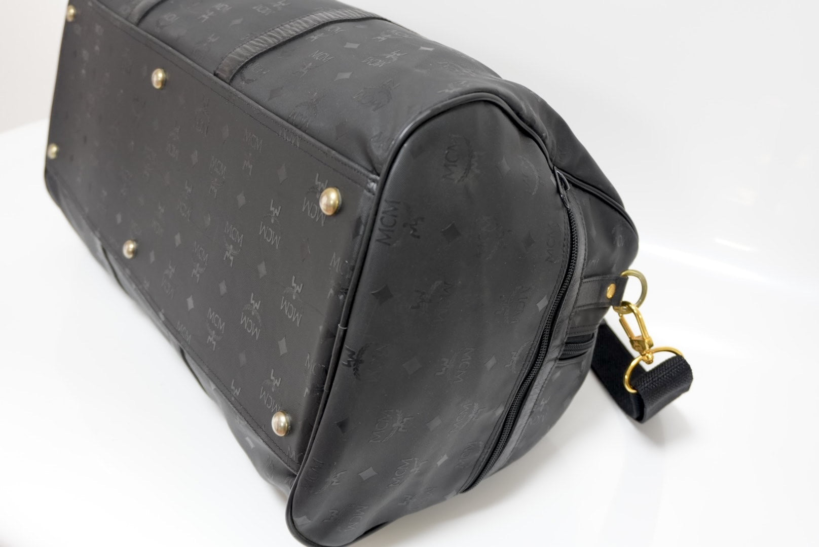 MCM Visetos Weekender Bag Black Used