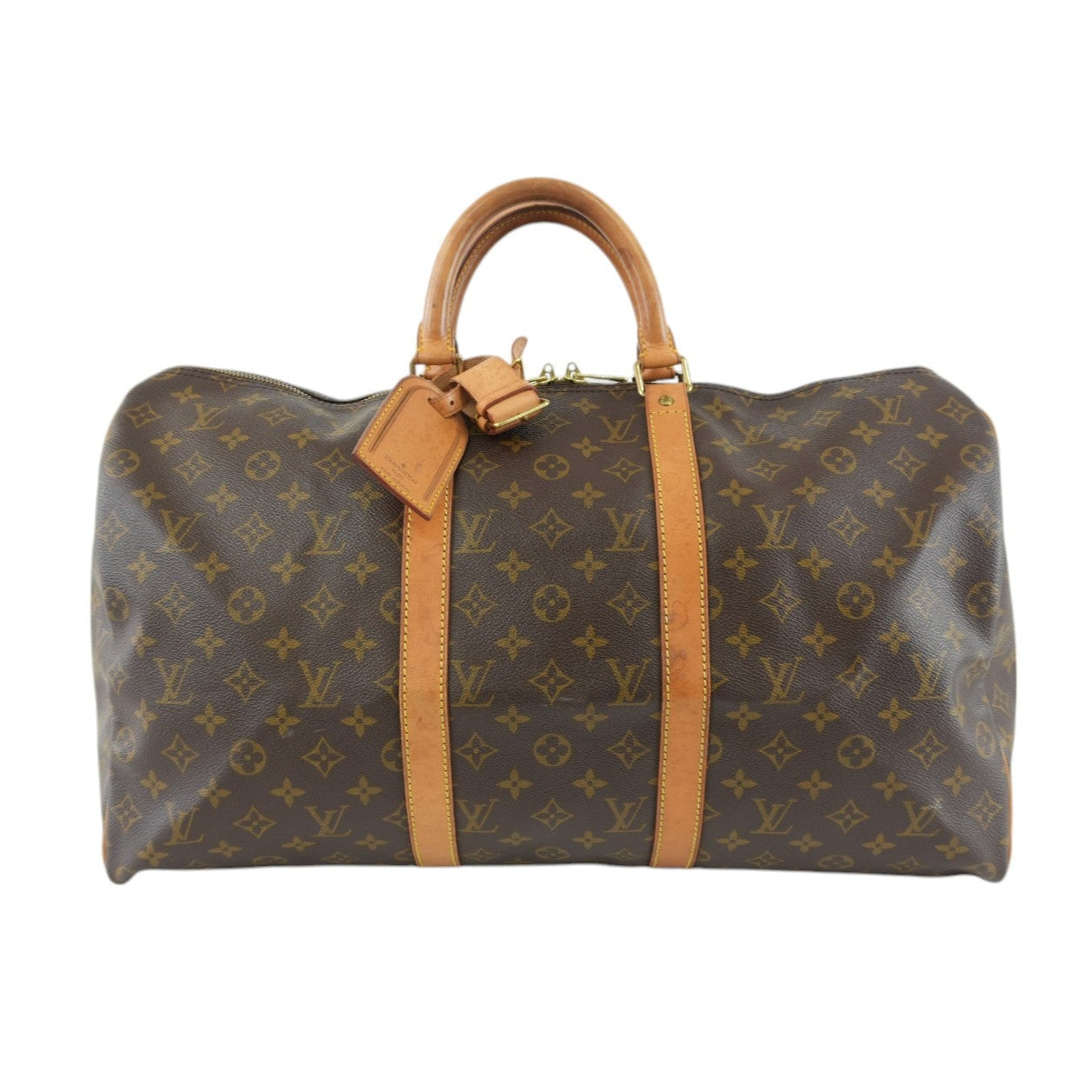 Louis Vuitton Monogram Keepall 50 Travel Boston Bag Used