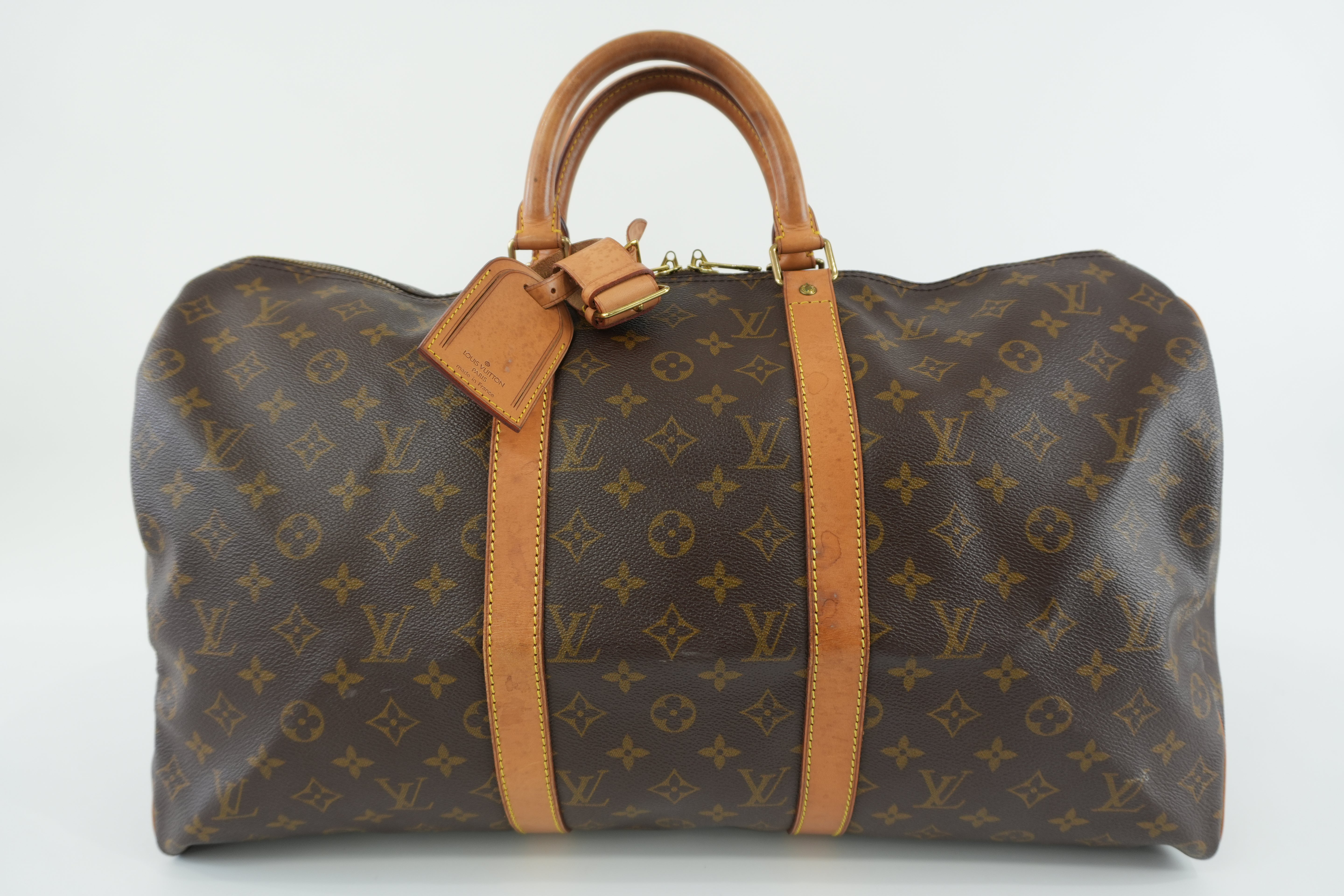 Louis Vuitton Monogram Keepall 50 Travel Boston Bag Used