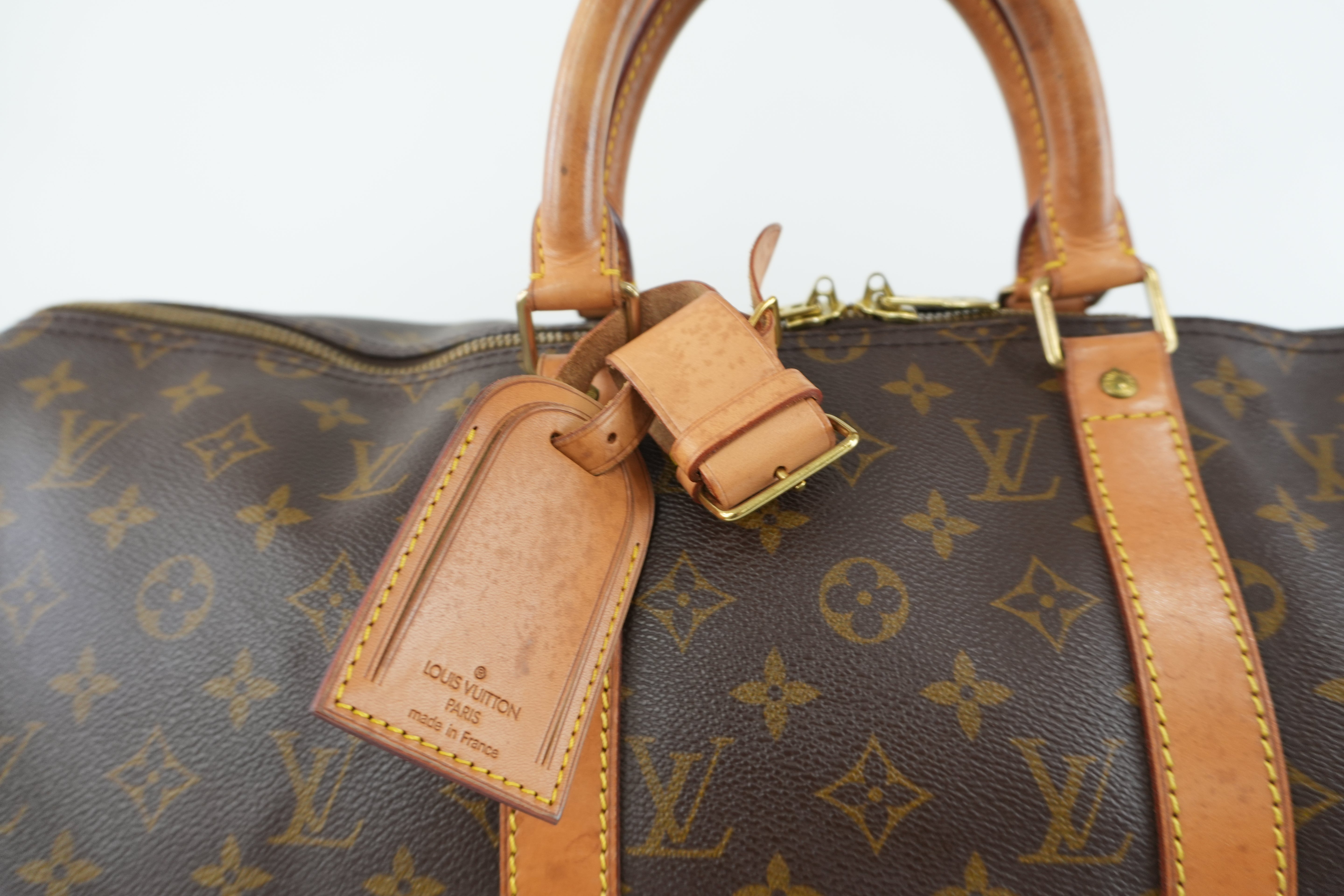 Louis Vuitton Monogram Keepall 50 Travel Boston Bag Used