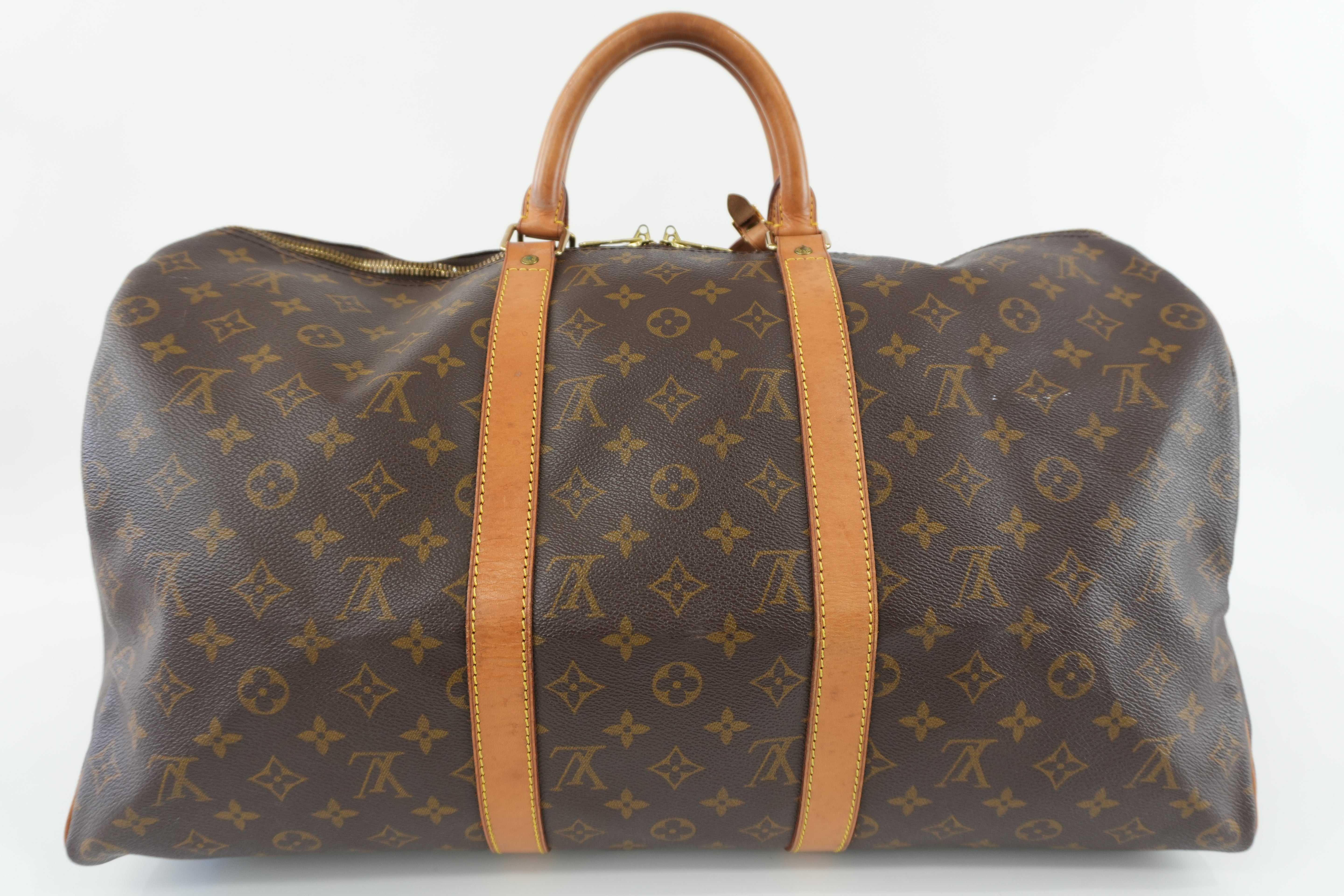 Louis Vuitton Monogram Keepall 50 Travel Boston Bag Used