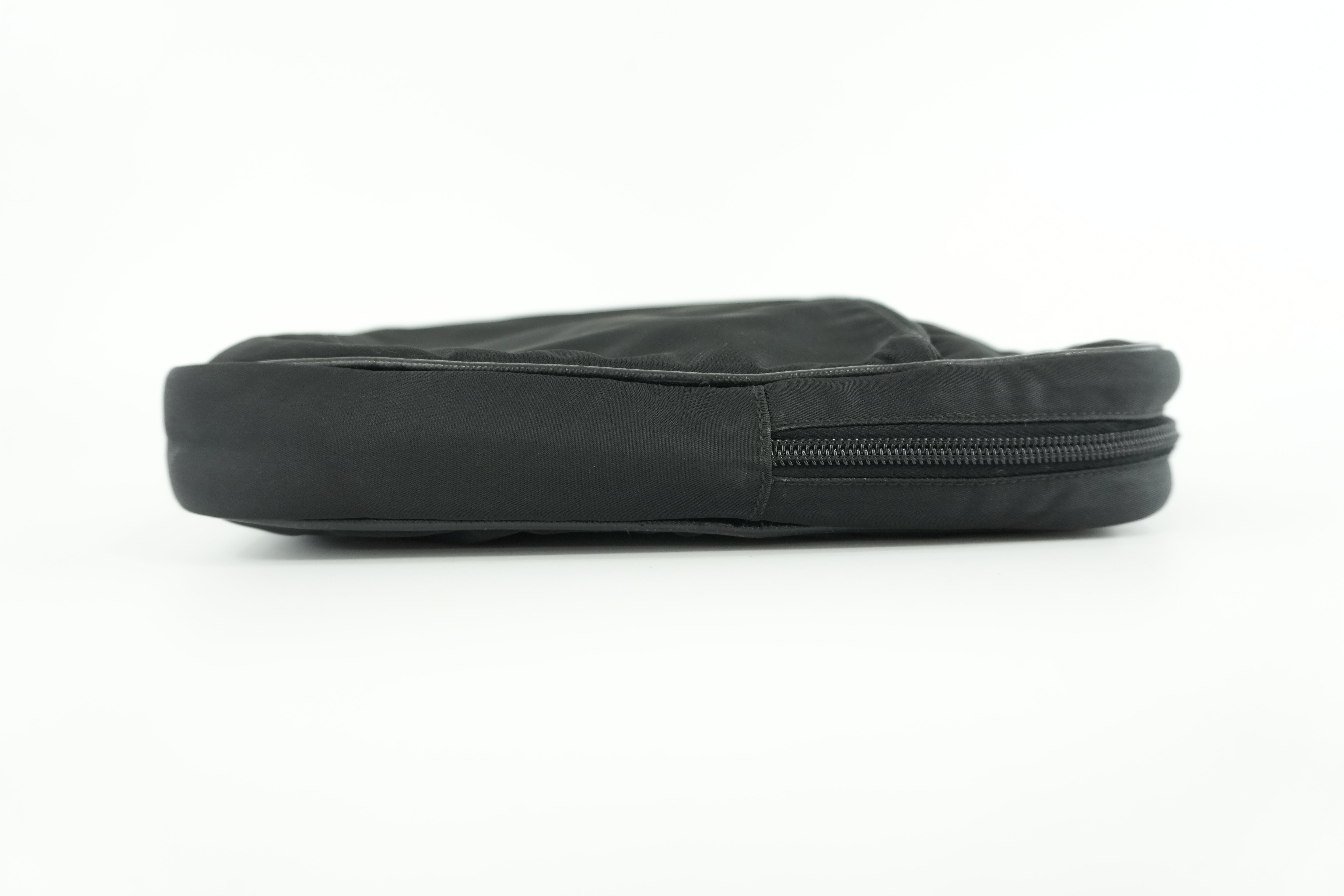 Prada Laptop Case Black Nylon Used