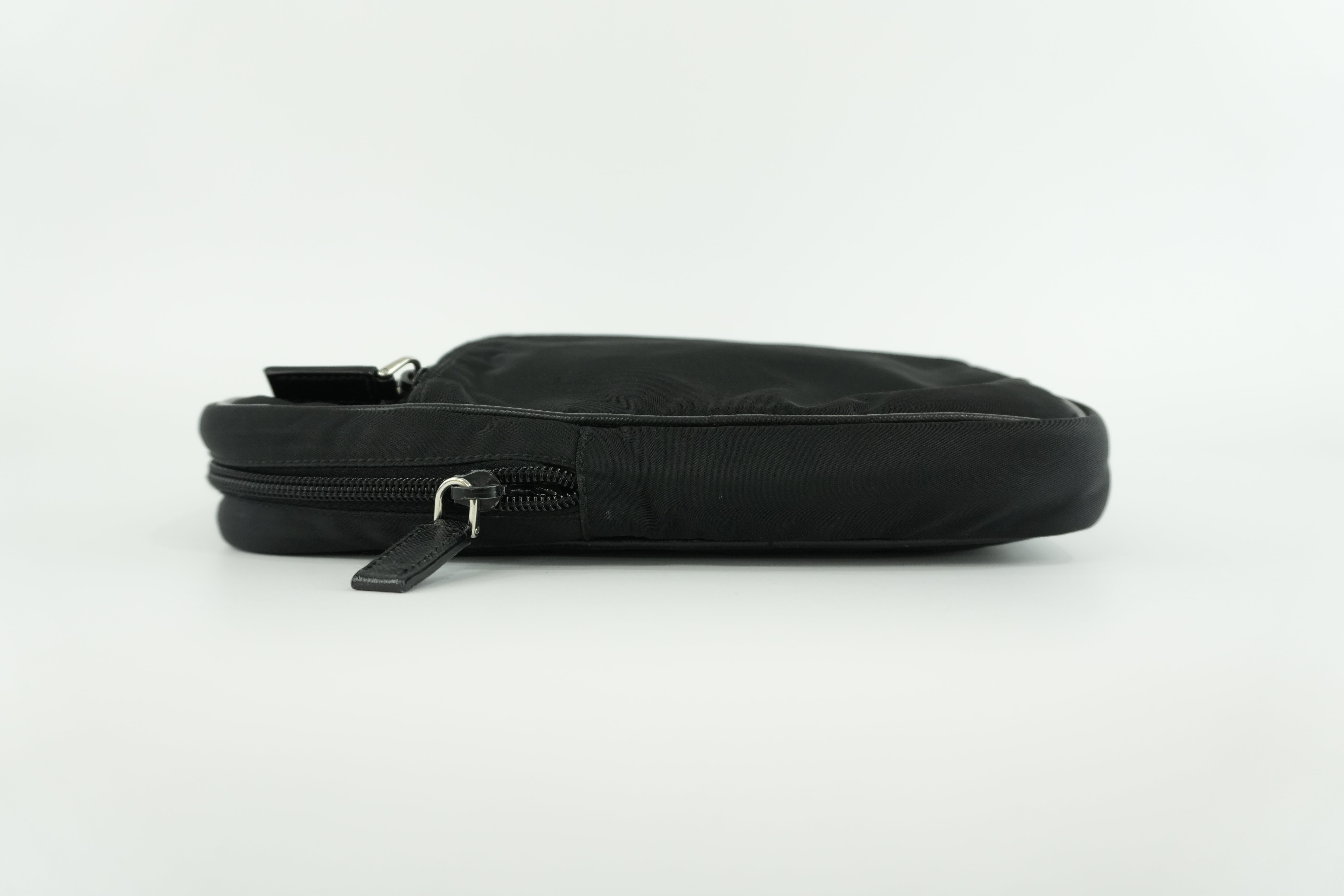 Prada Laptop Case Black Nylon Used