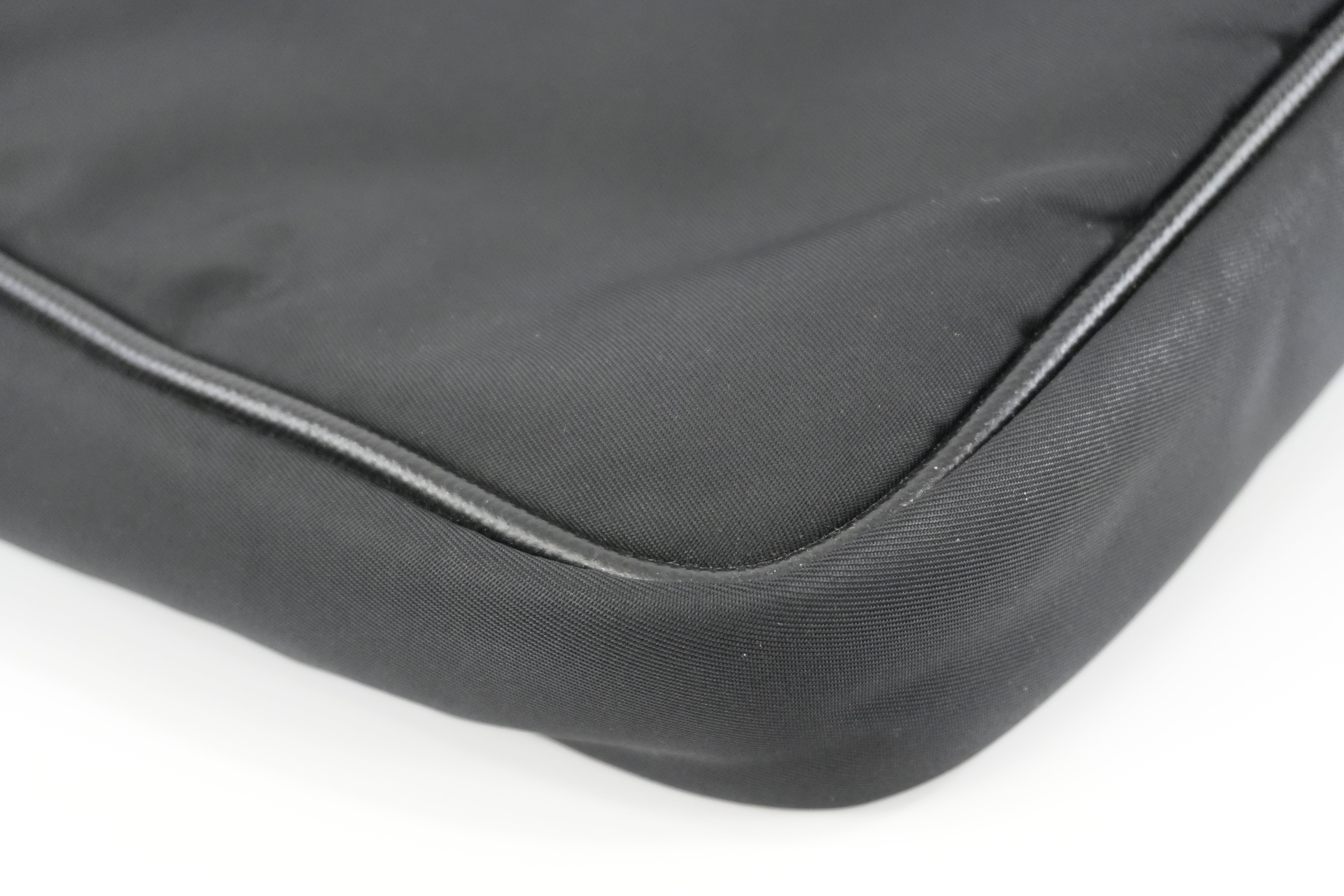 Prada Laptop Case Black Nylon Used