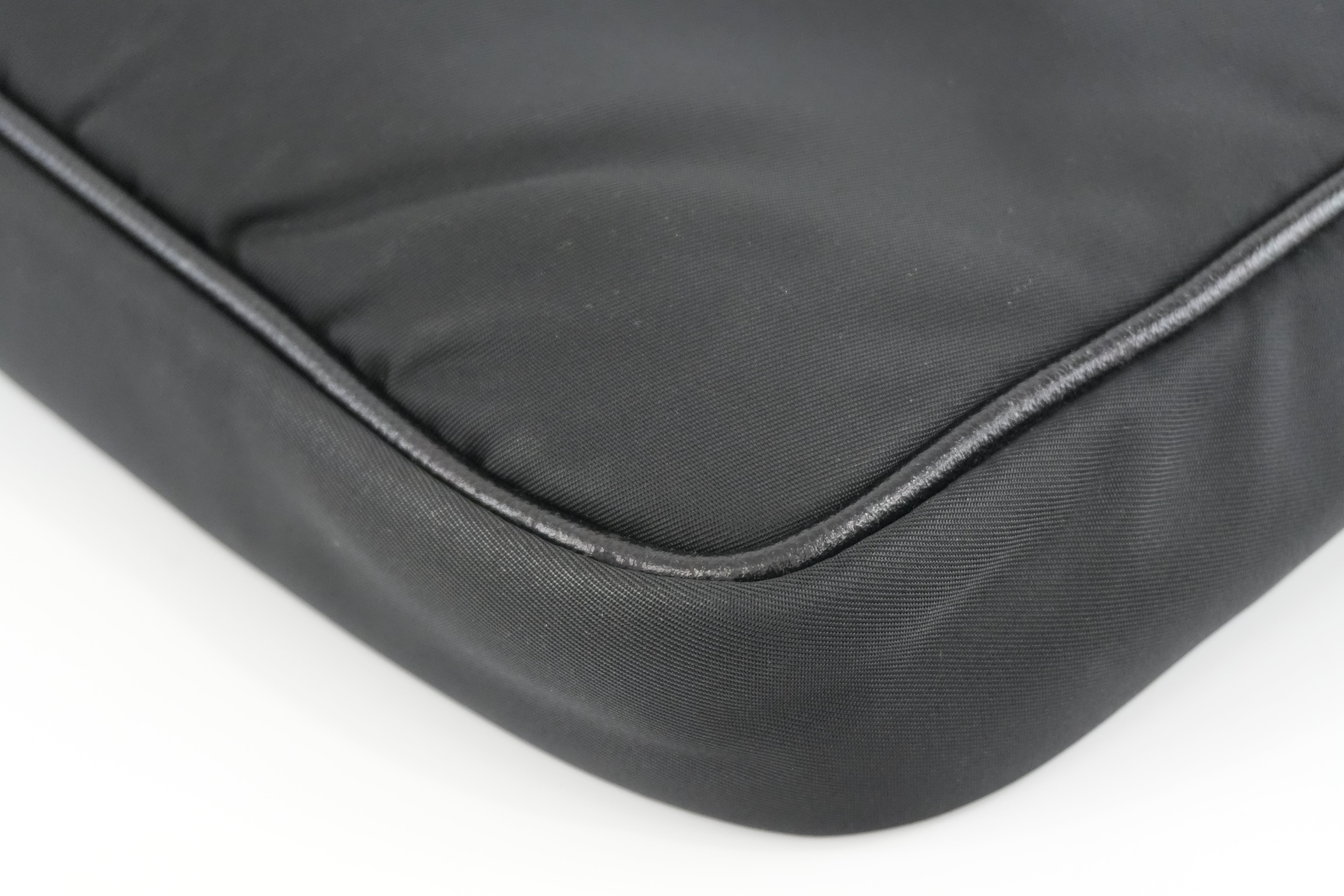 Prada Laptop Case Black Nylon Used